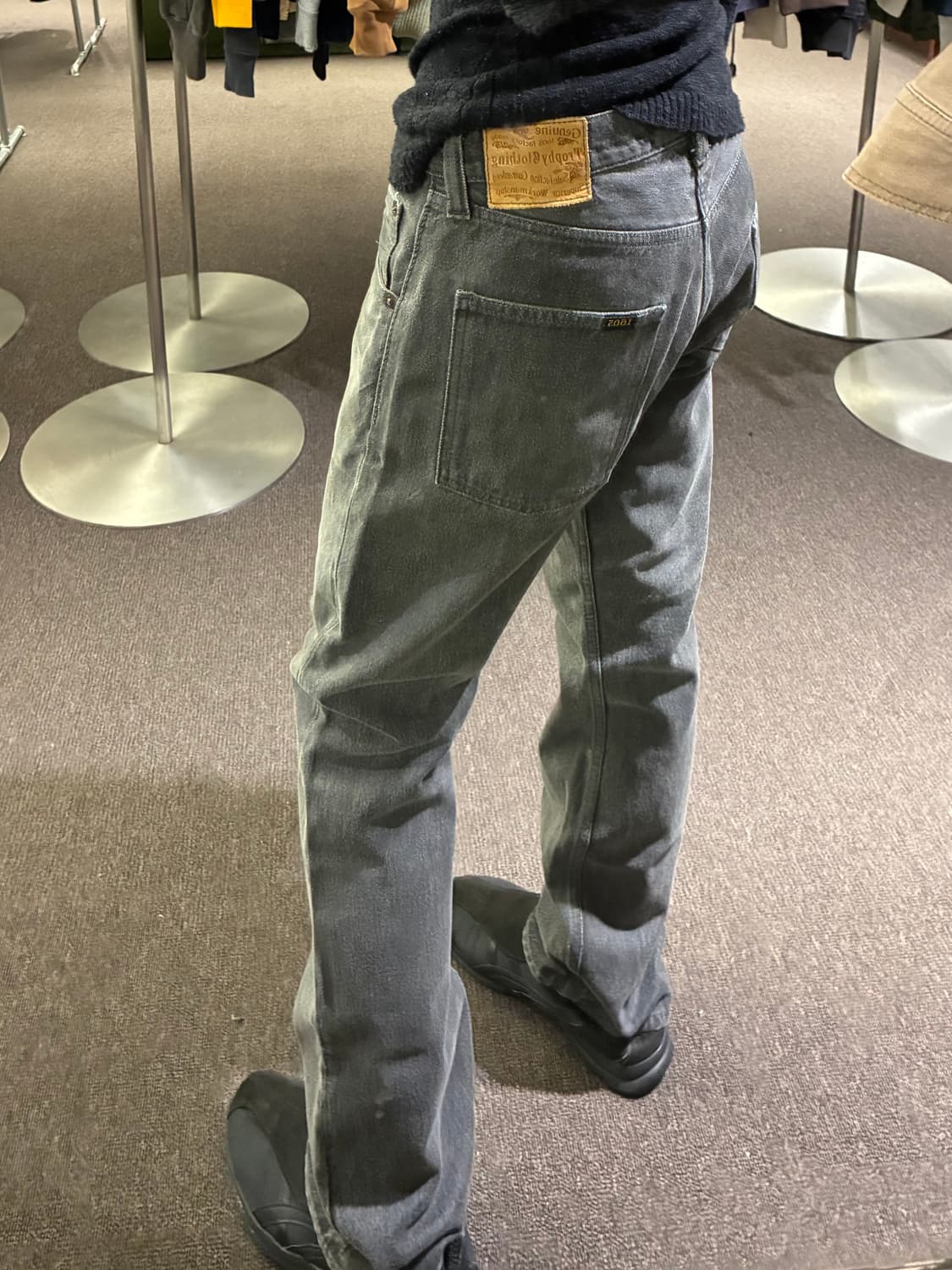 30)트로피클로딩 빈티지 여성 흑청 데님팬츠 상품이미지1