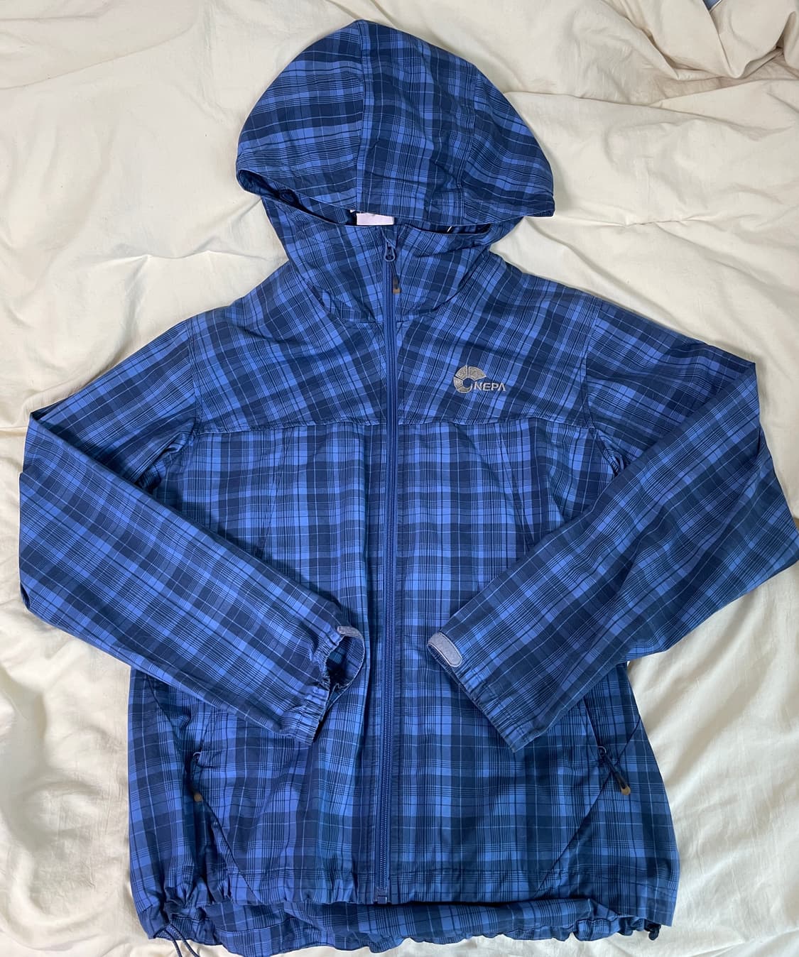 네파 블루 후드 바람막이 상품이미지1