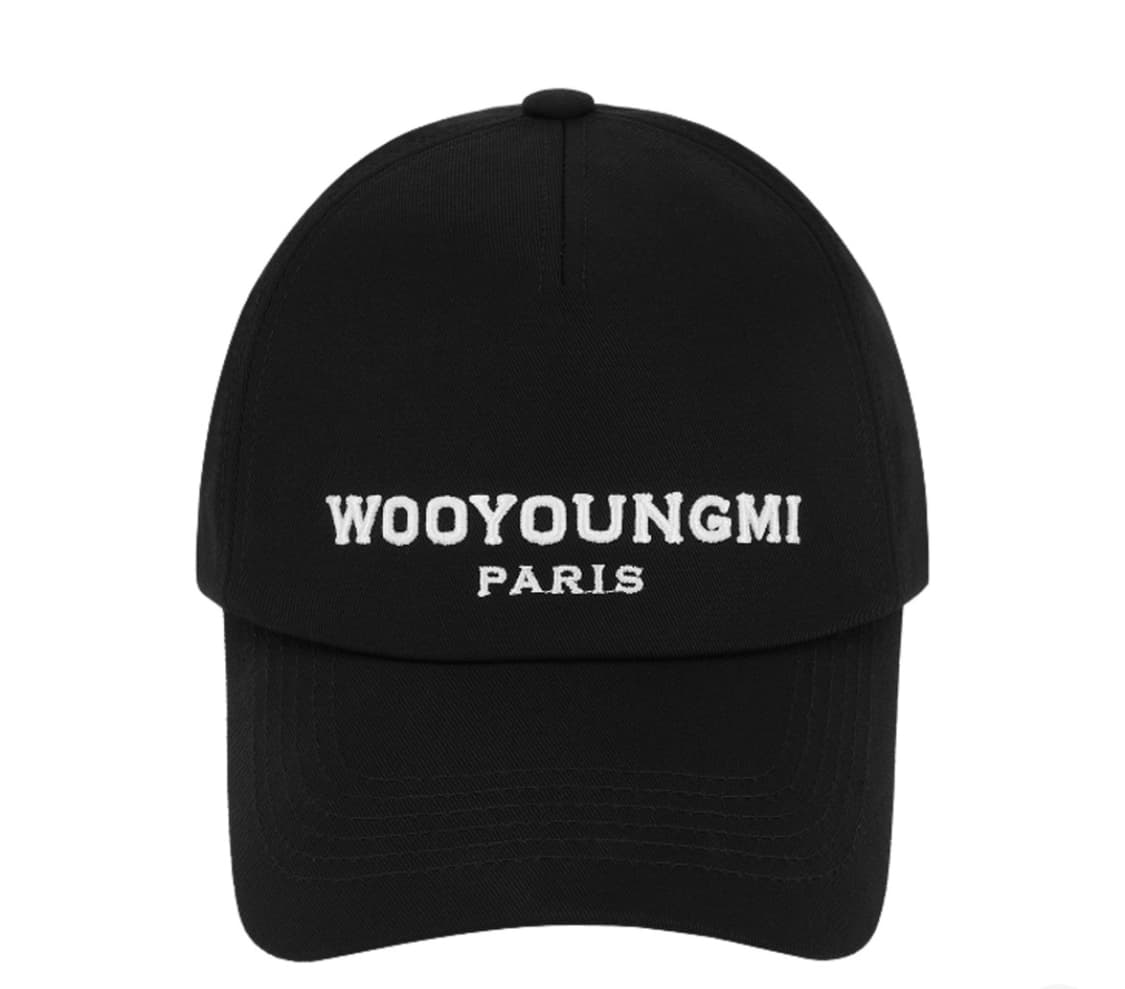 우영미 자수 볼캡 블랙 상품이미지2