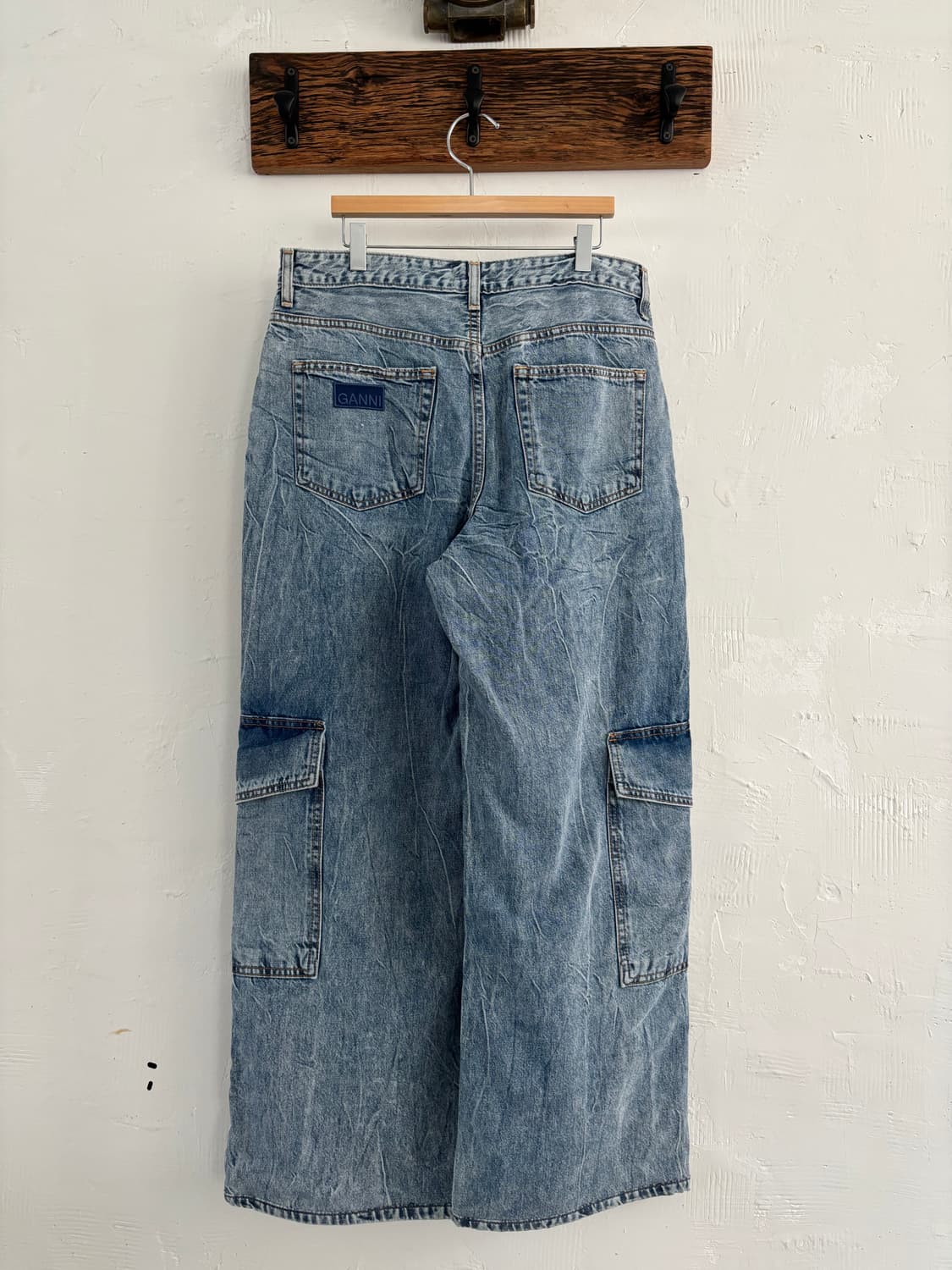 Ganni 가니 카고 데님 워싱 팬츠 상품이미지6
