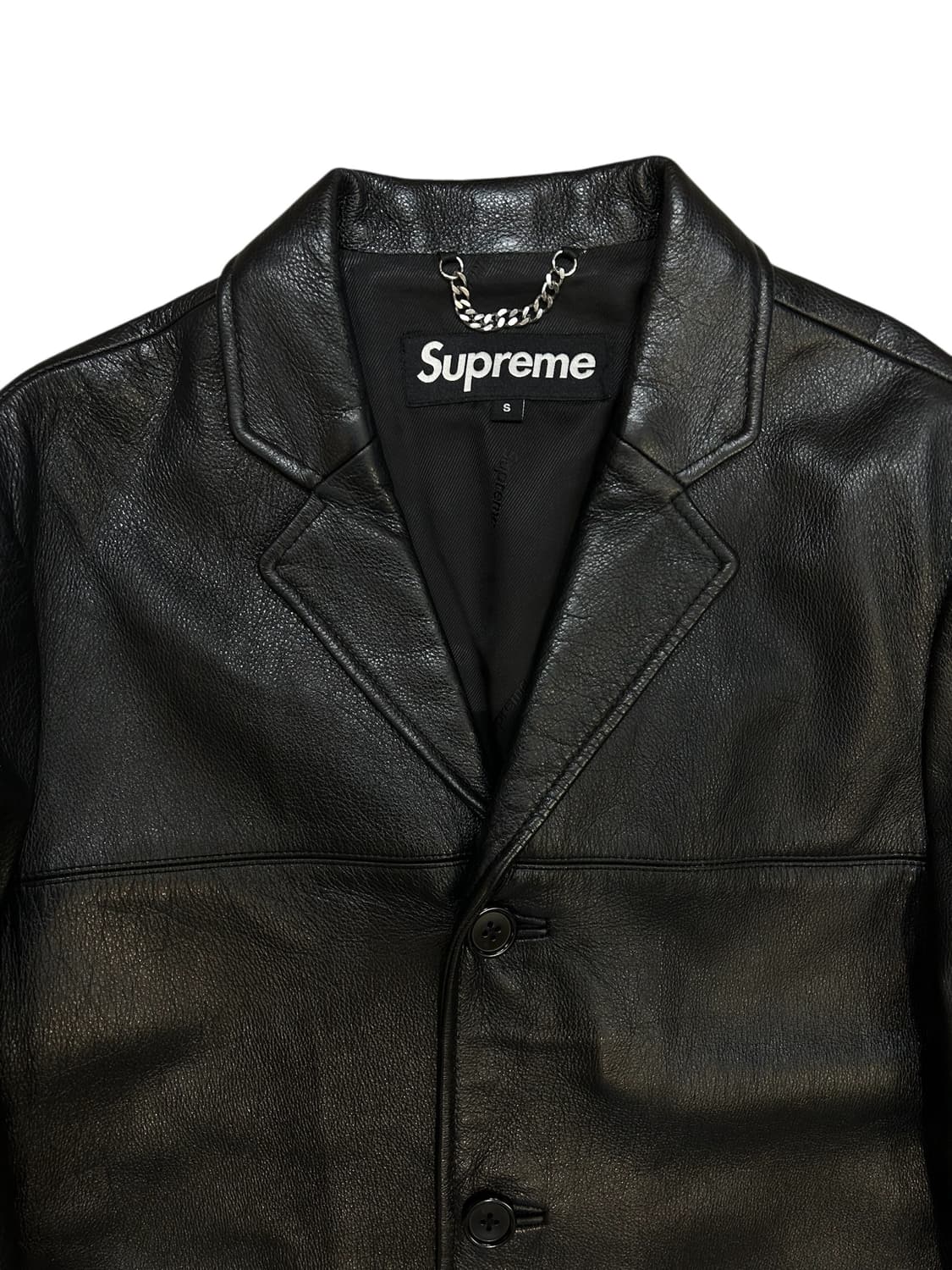 SUPREME 3 button leather blazer 상품이미지5