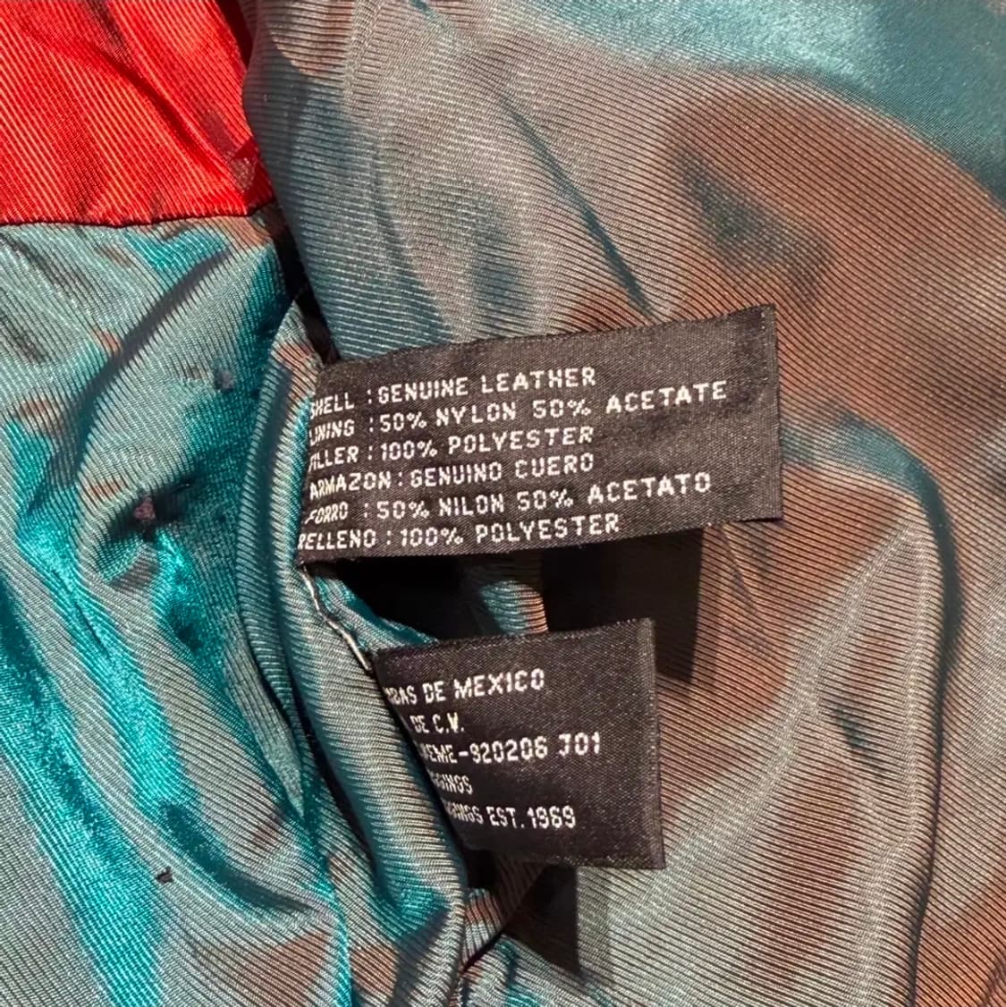 JR 빈티지 헤비 양가죽 A-2 레더 자켓 L 105 브라운 상품이미지7