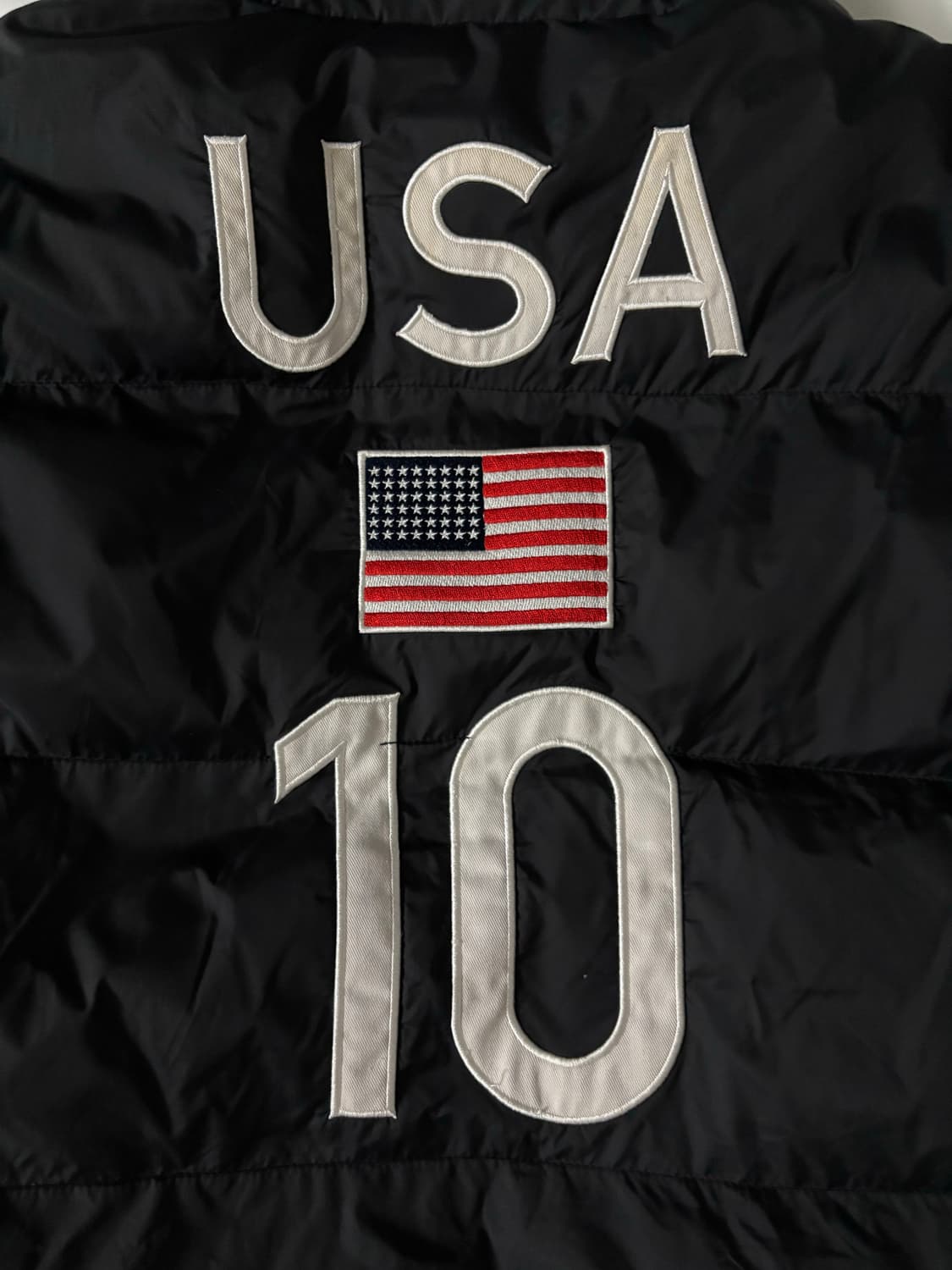 폴로 빅포니 성조기 패딩 블랙 상품이미지5