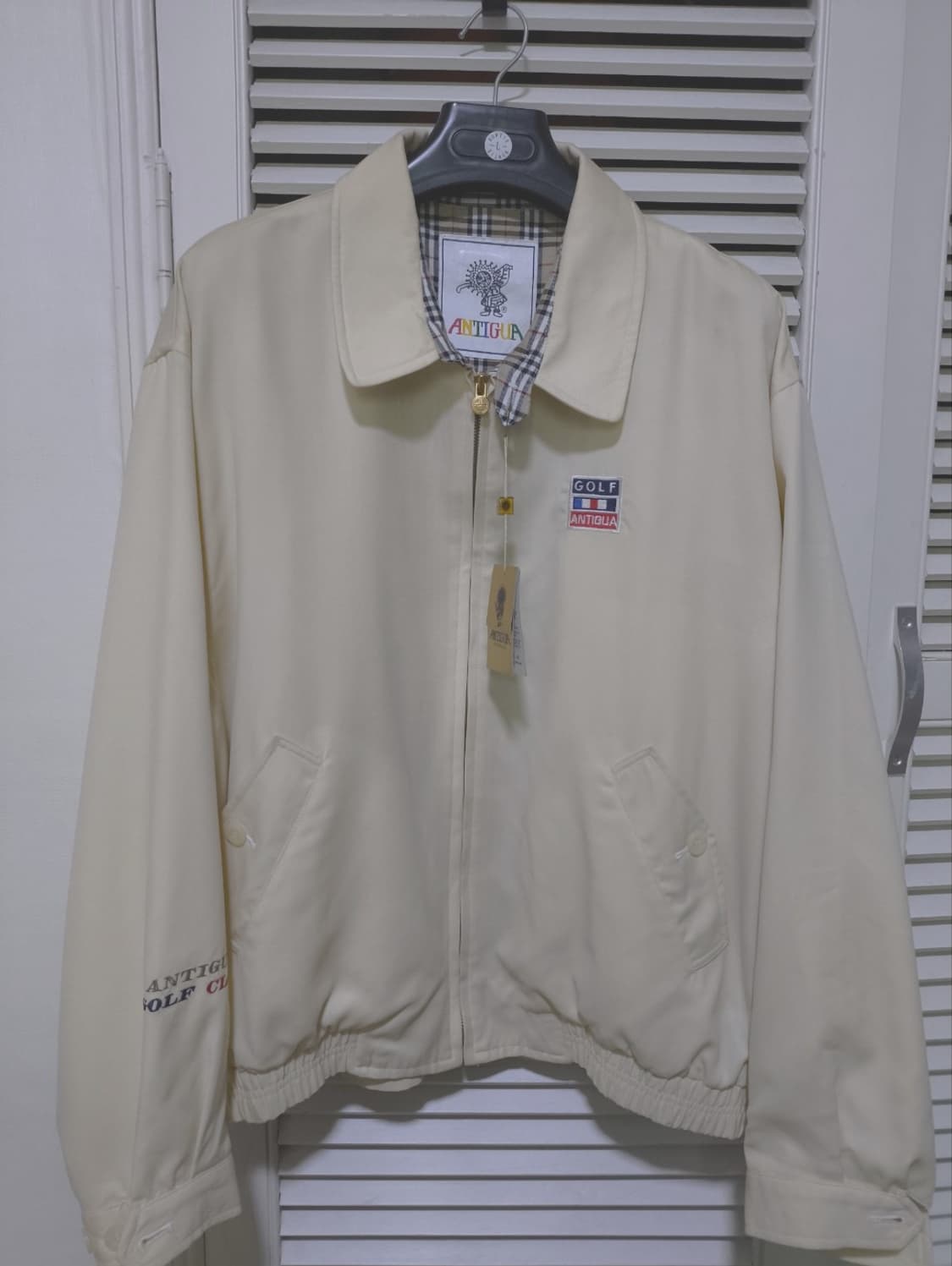 새거 105 USA 안티구아 버버리패턴 스윙탑 블루종 상품이미지1