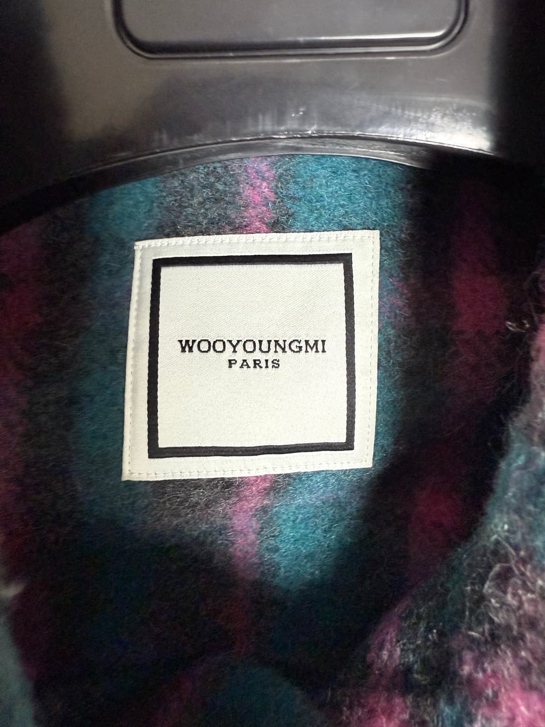 우영미 체크 셔츠 핑크(46) 상품이미지3