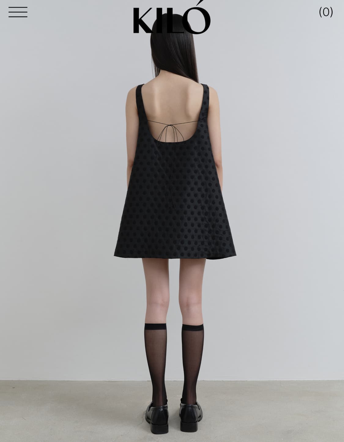 KILO REVERSIBLE DOT DRESS (BLACK) 상품이미지2