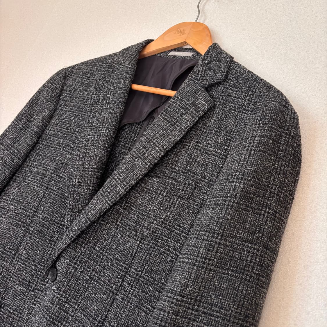 ANDZ 캐주얼 자켓 100 차콜그레이 독특한 질감 가벼운 착용감 상품이미지4