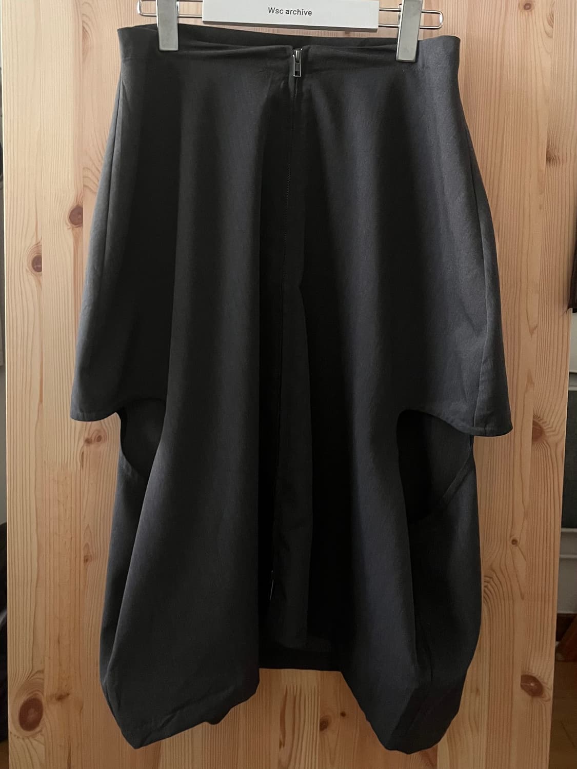 m_mefu 그레이 집업 케이프 상품이미지3