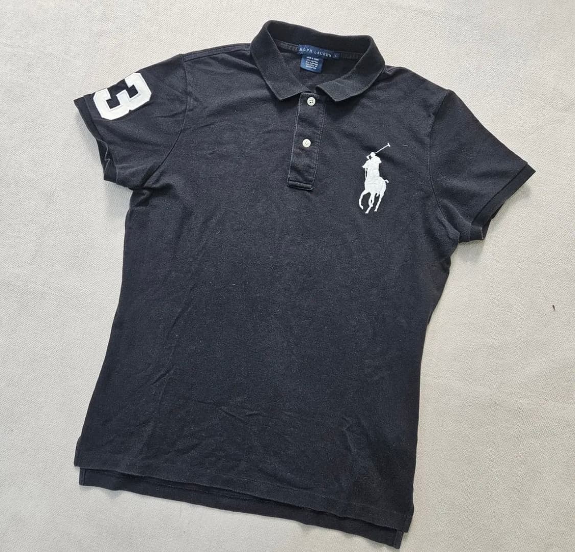 폴로 빅포니 블랙화이트 카라티 상품이미지1