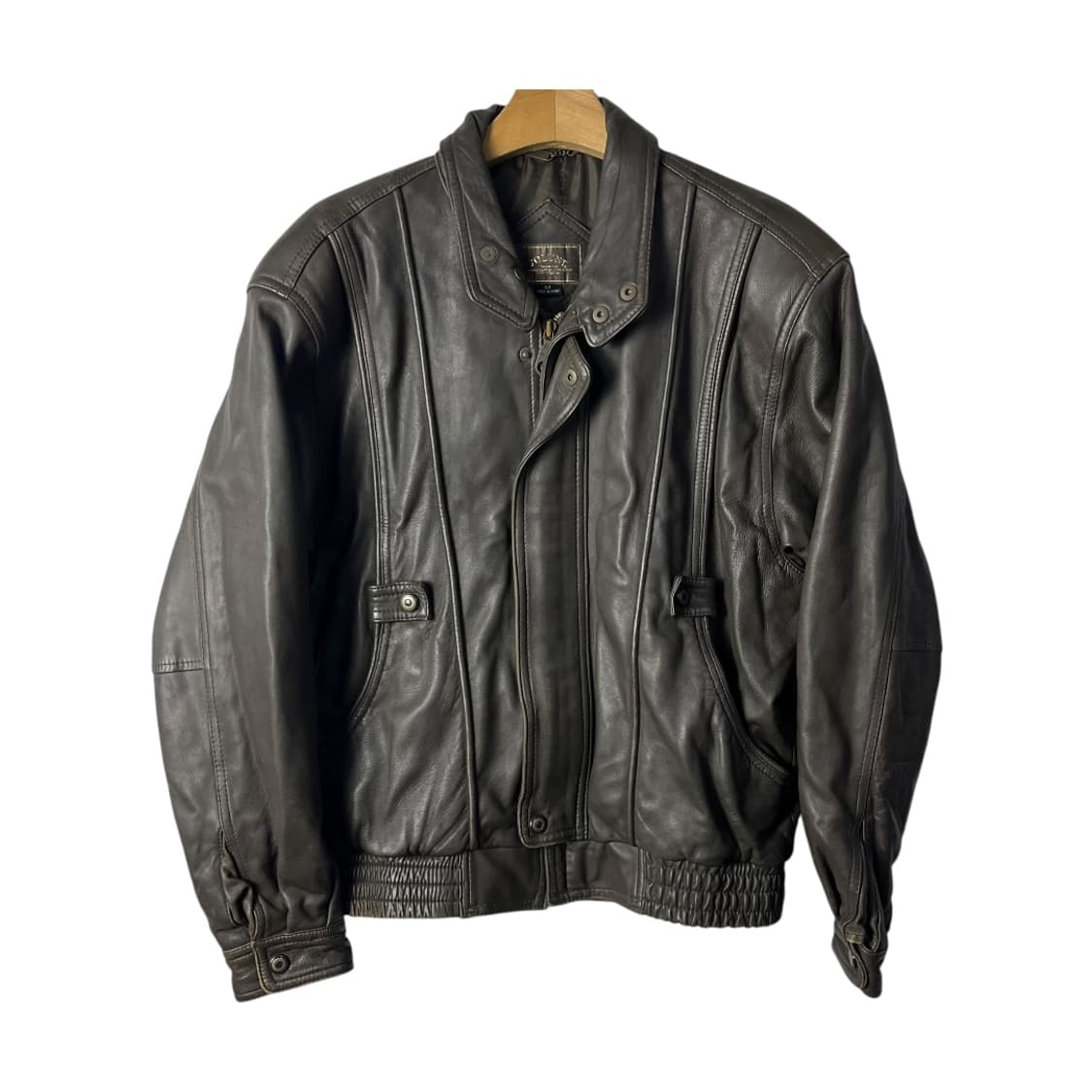 [Volunt] 90's 빈티지 레더 봄버자켓 상품이미지1