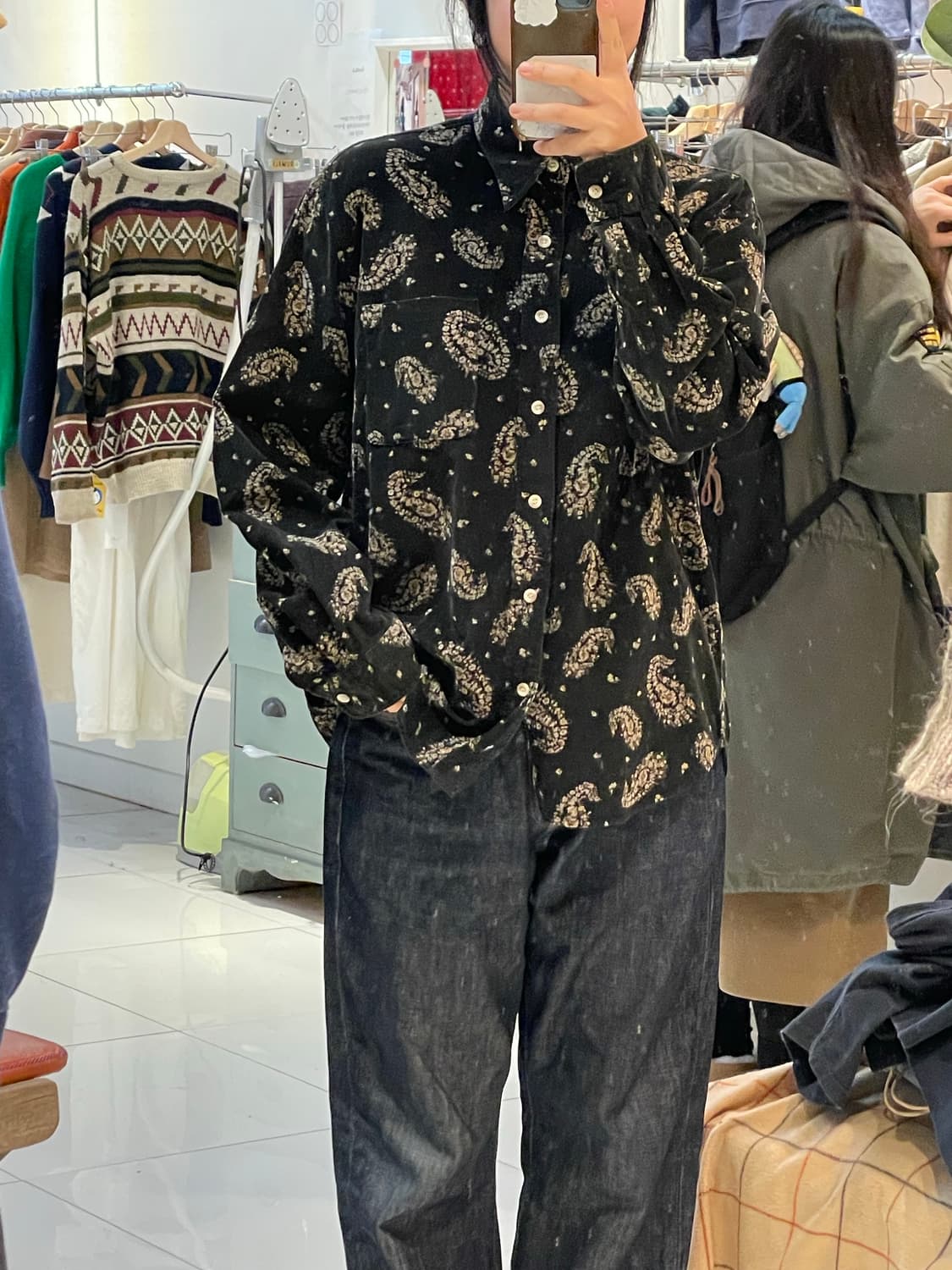 정글스톰 페이즐리 코듀로이셔츠 상품이미지2