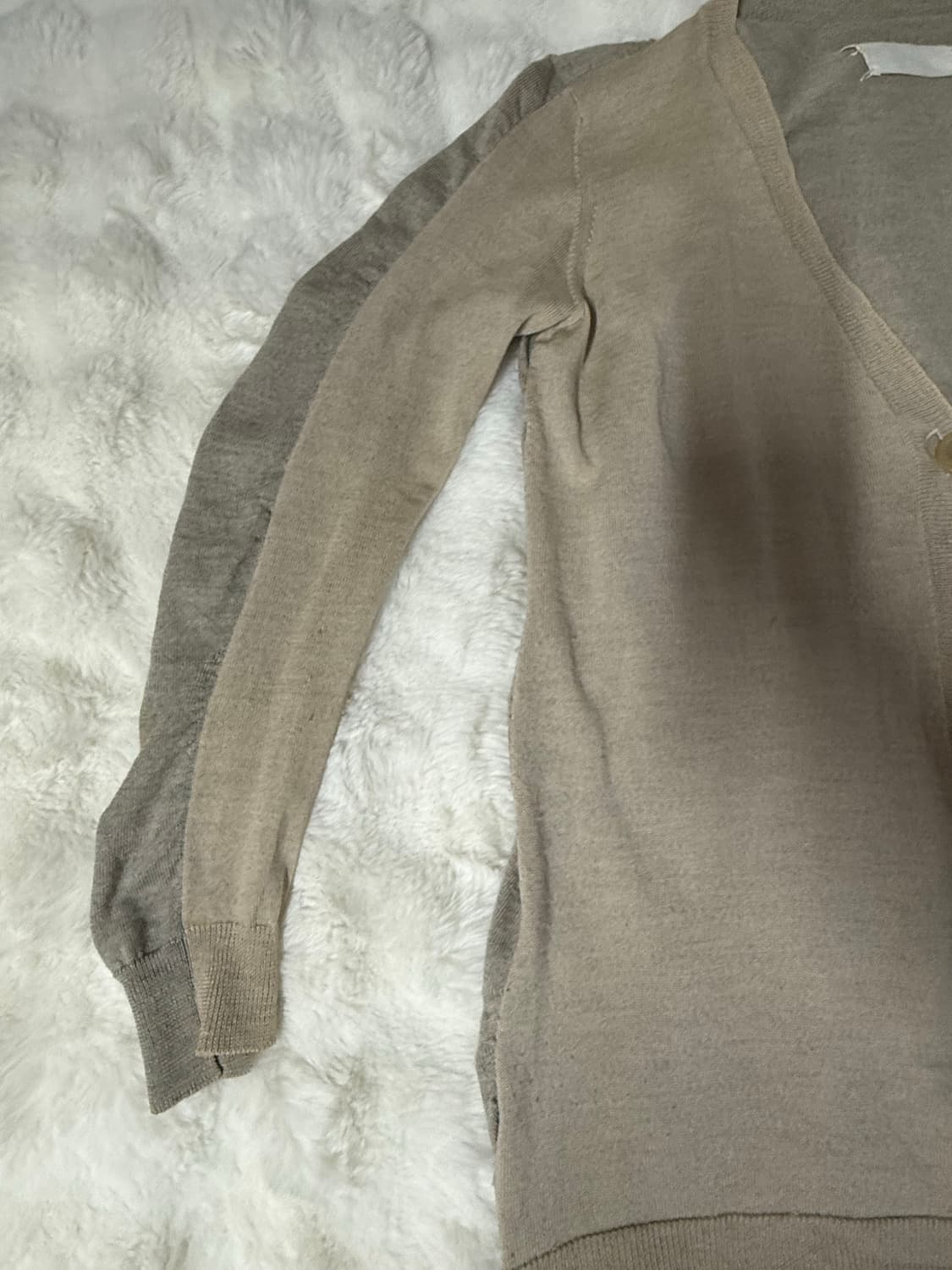 [OS] 마틴 마르지엘라 04fw 블랭크탭 가디건 베이지 상품이미지3