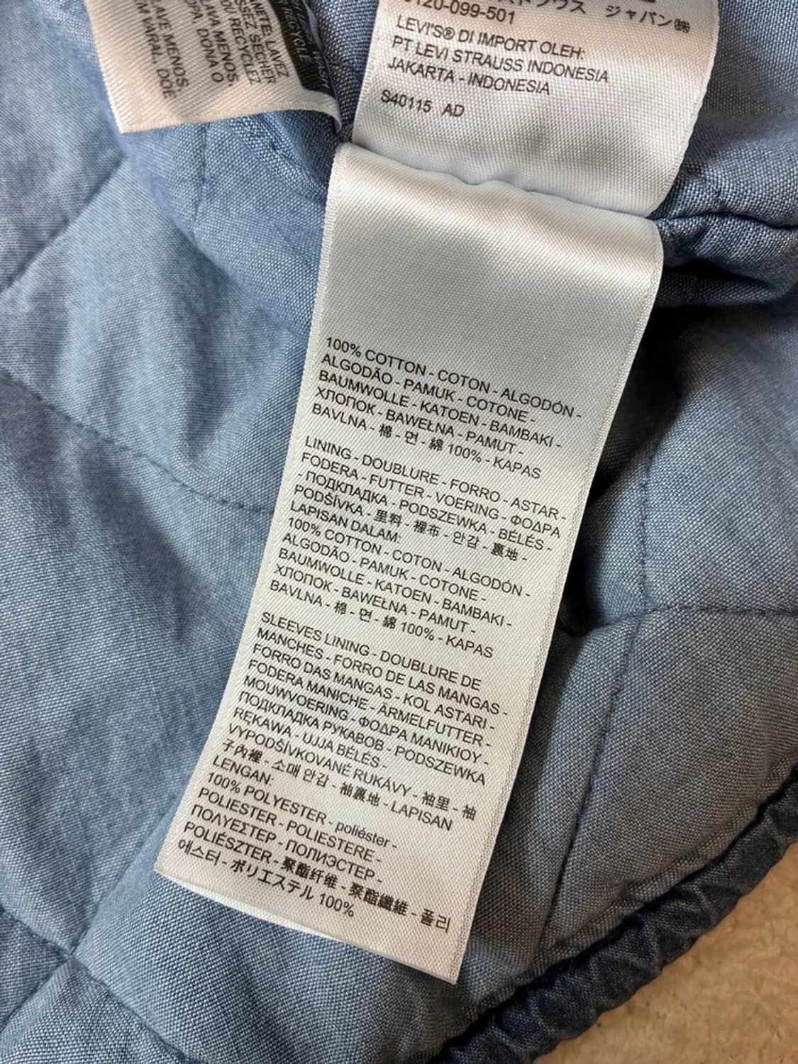 리바이스 00's 데님 봄버 필드 자켓 PN7376 상품이미지9