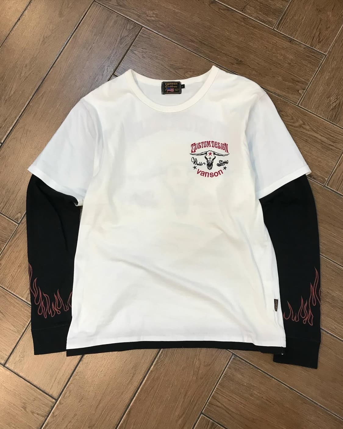 Vanson Embroidery Layered Long Sleeves 상품이미지5