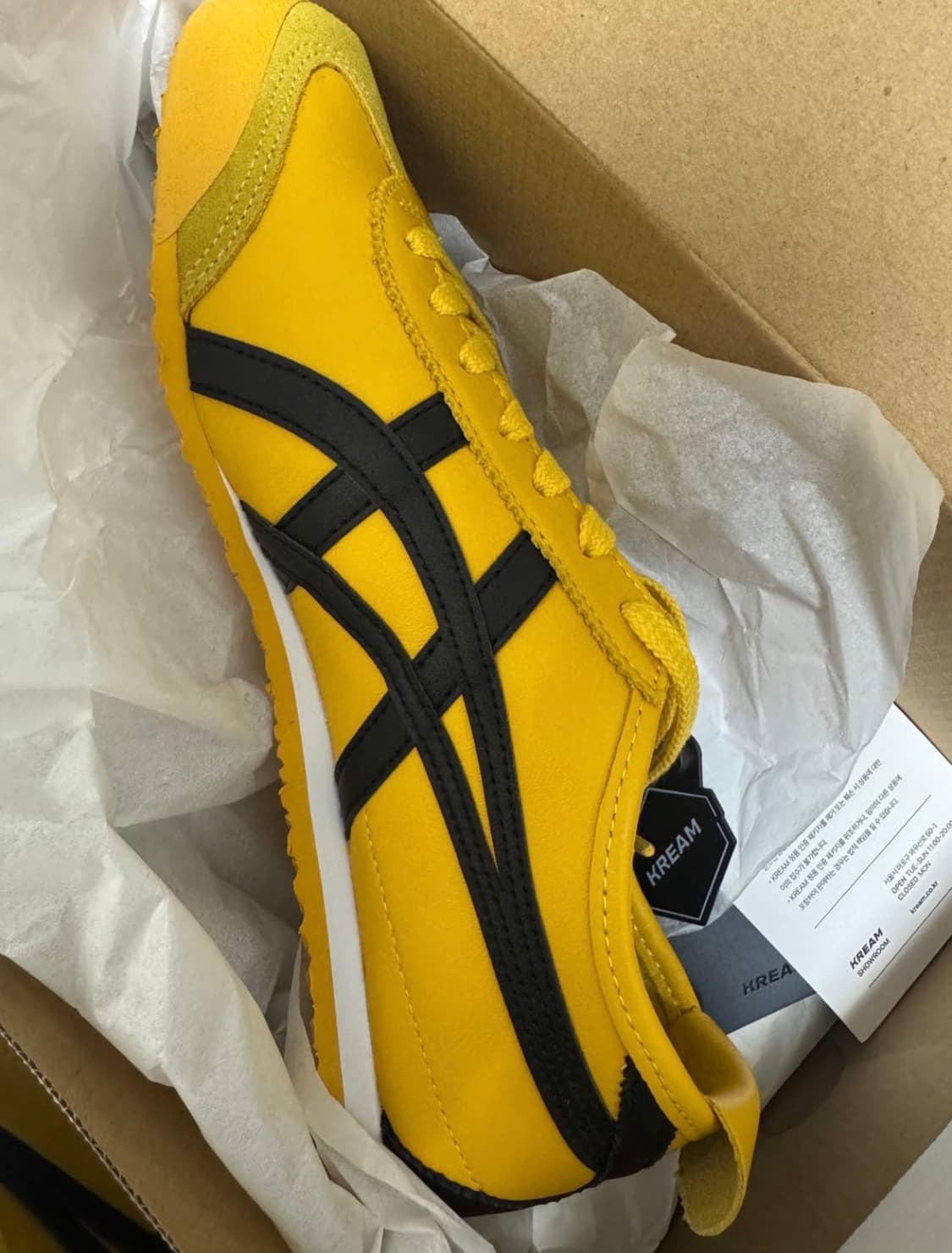 오니츠카 타이거 멕시코 66 옐로우 블랙 270 상품이미지3