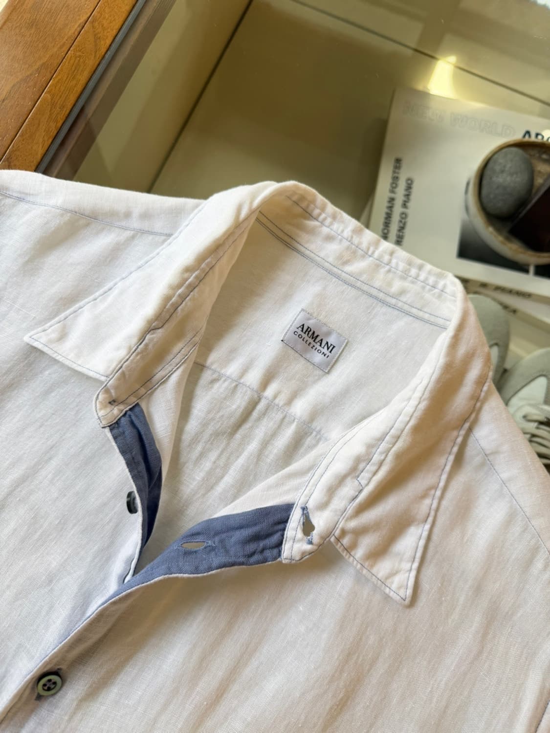 아르마니 꼴레지오니 리넨 셔츠 100 상품이미지8