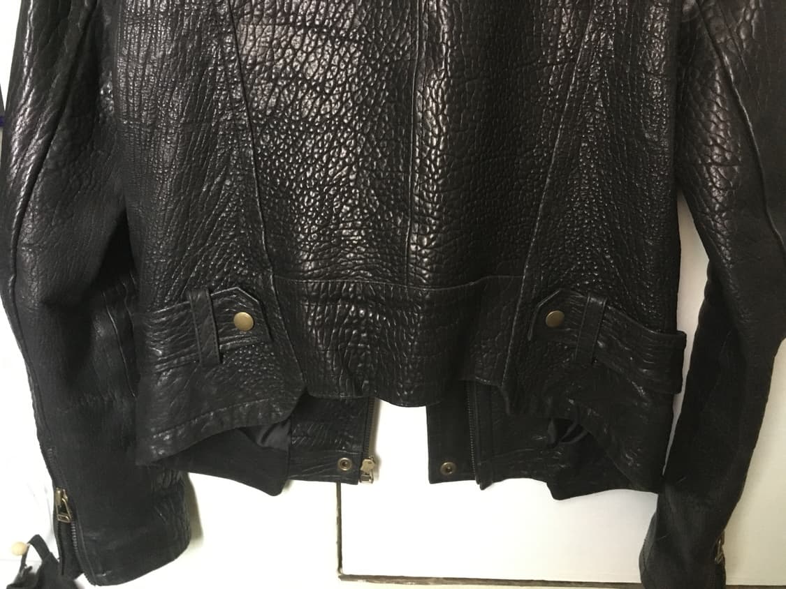 Vintage Cracked Lambskin cut-out Jacket 상품이미지5