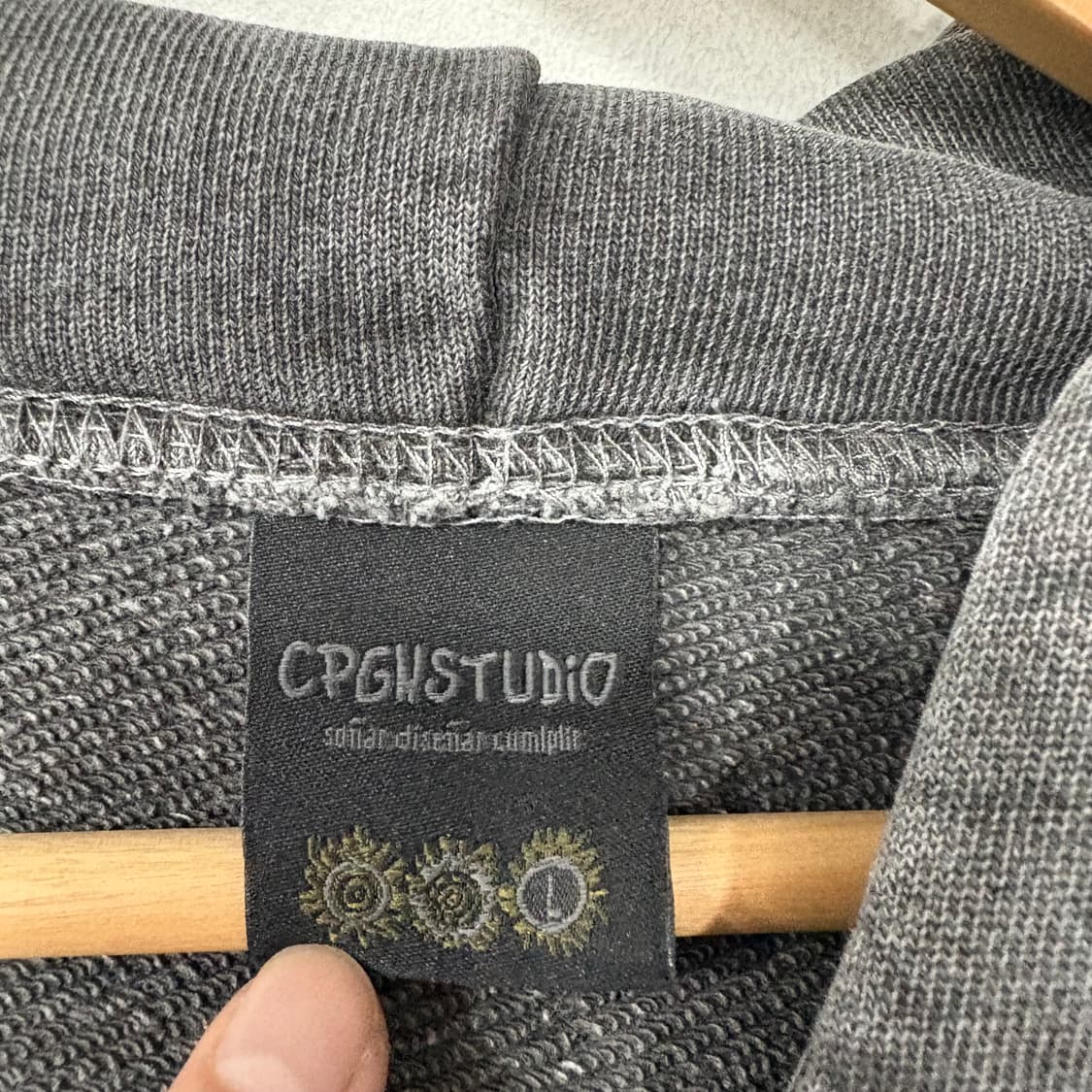 꼼파뇨 던크라이 테디 피그먼트 후드티 상품이미지3