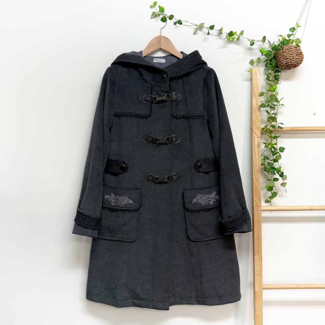 AXES FEMME 엑시즈팜/ 더블코트 떡볶이코트 차콜더블코트  상품이미지1