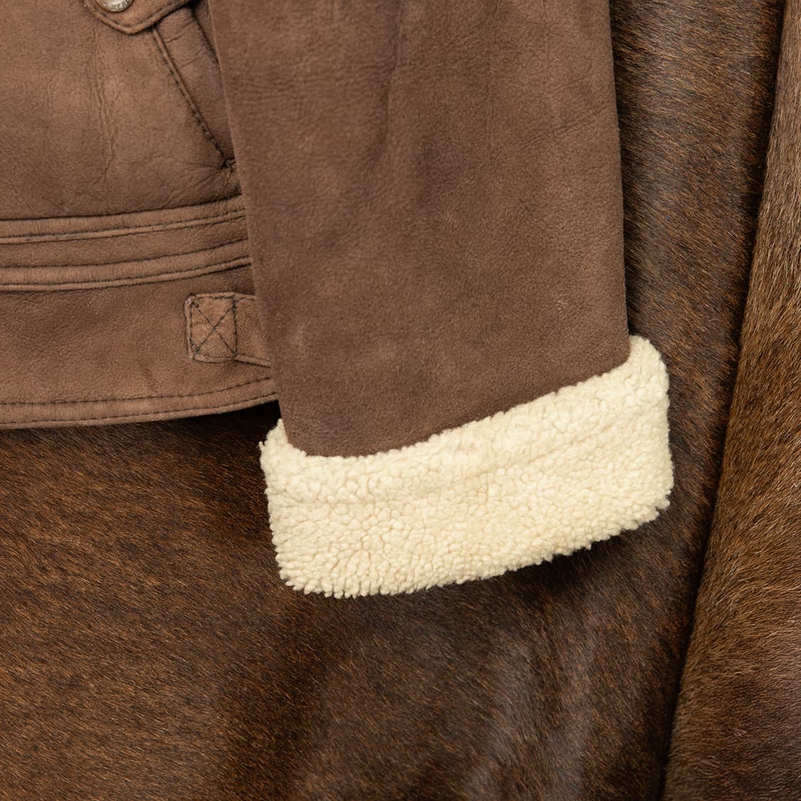 [98] 90s YURIM 빈티지 양가죽 양털 무스탕 일경물산  상품이미지9