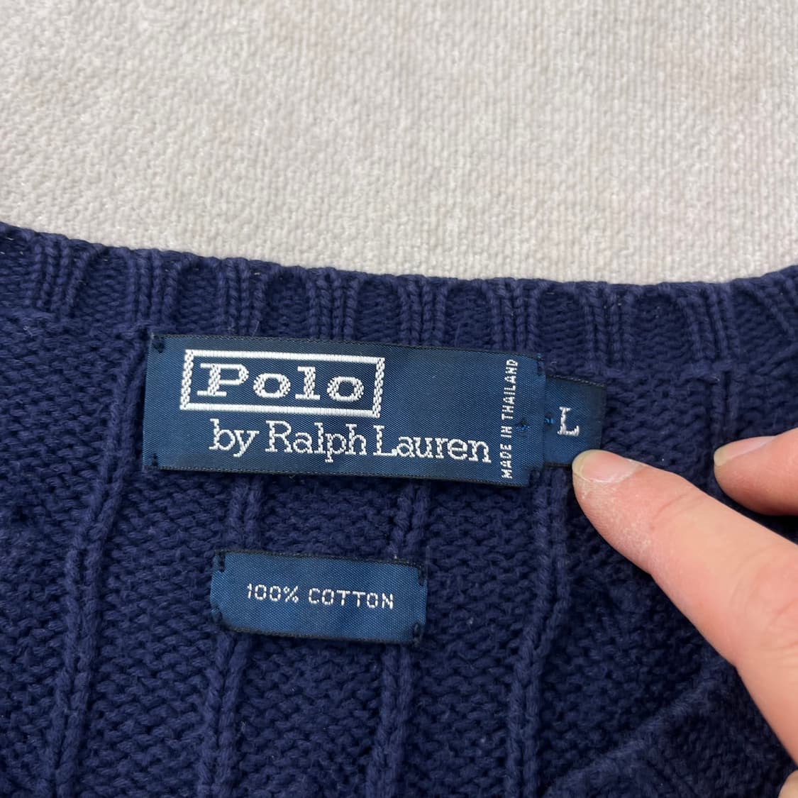 105 폴로랄프로렌 코튼 꽈배기 니트 상품이미지4