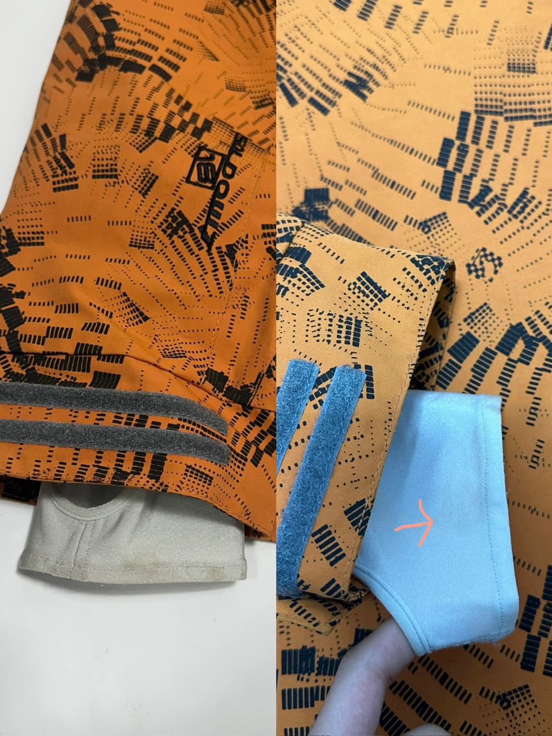 sold owt 패턴 스키복 바람막이 자켓 상품이미지7