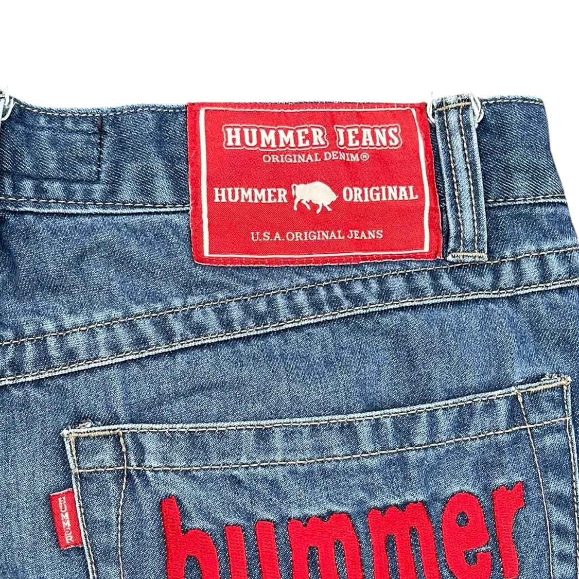 hummer 자수 백포켓 데님팬츠 상품이미지4