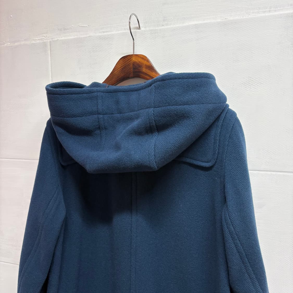 Aylesbury  모리걸 울 청록 더플 롱 후드 코트 JPN 상품이미지6