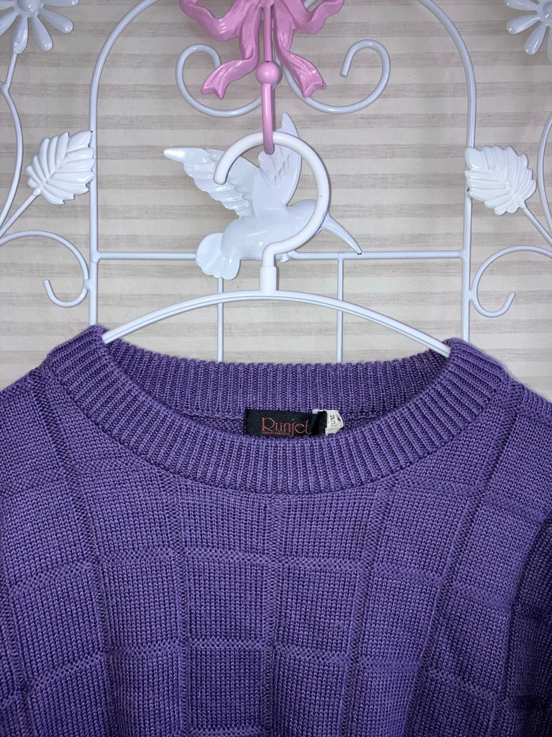 jpn vintage 퍼플 니트 y2k 스트릿 갸루 펑키 일본빈티지 44 상품이미지3