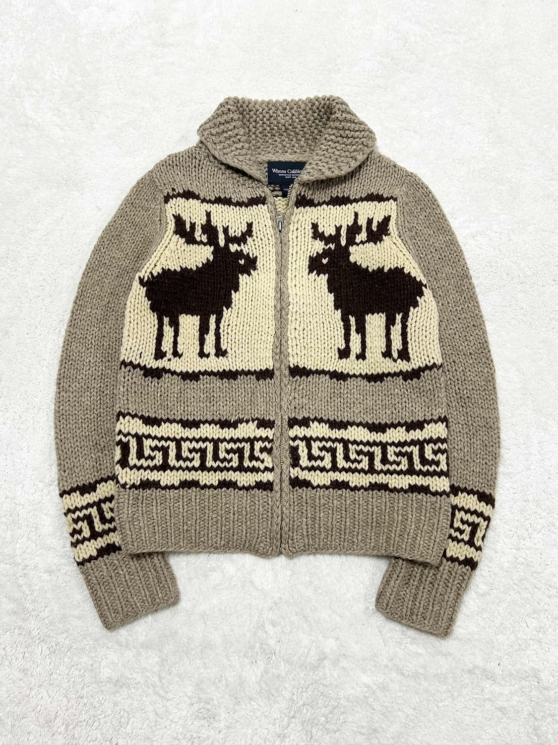 후아유 노르딕 코위찬 울 니트집업 상품이미지5