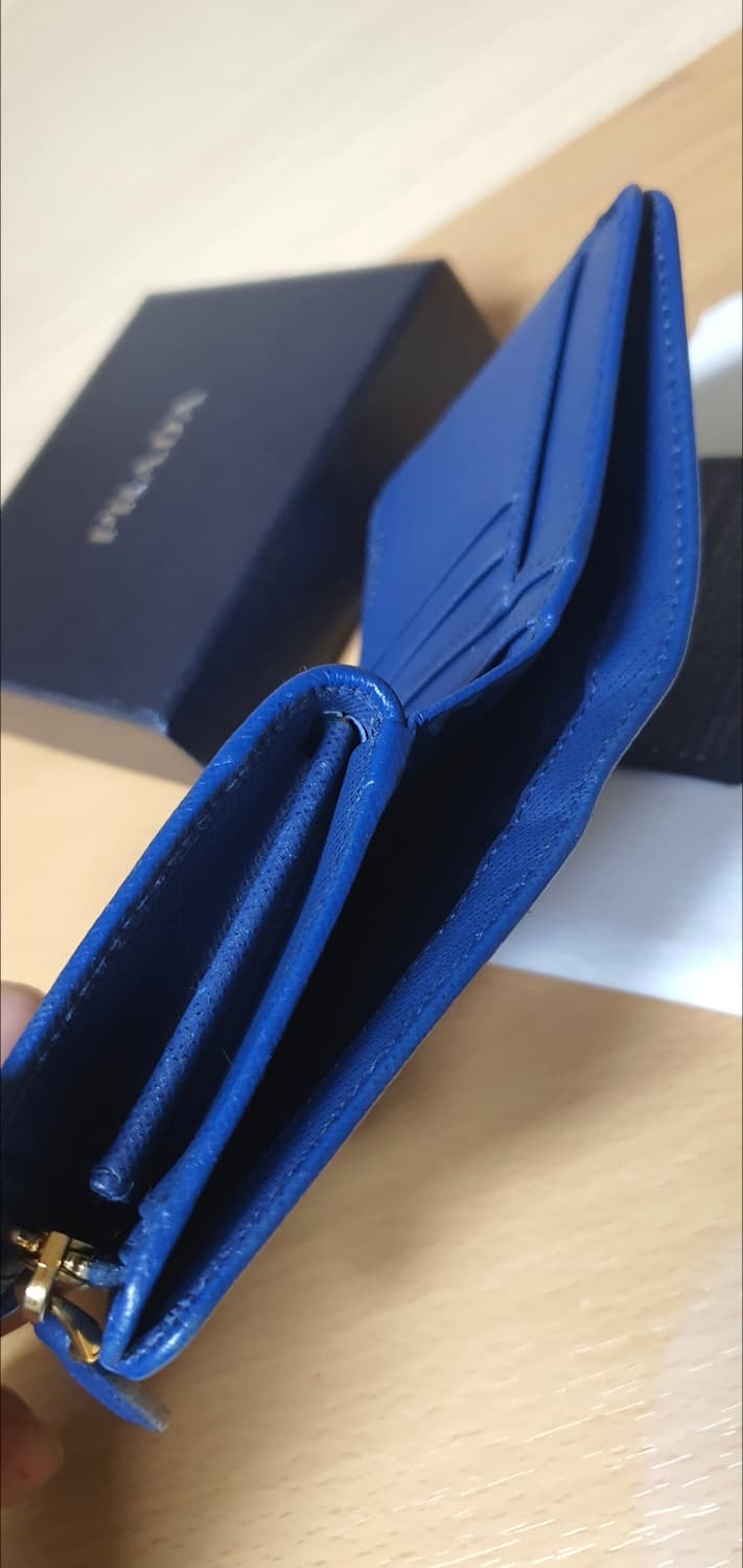 프라다 사피아노 반지갑/지갑 블루 정품A급(감정O) 상품이미지10