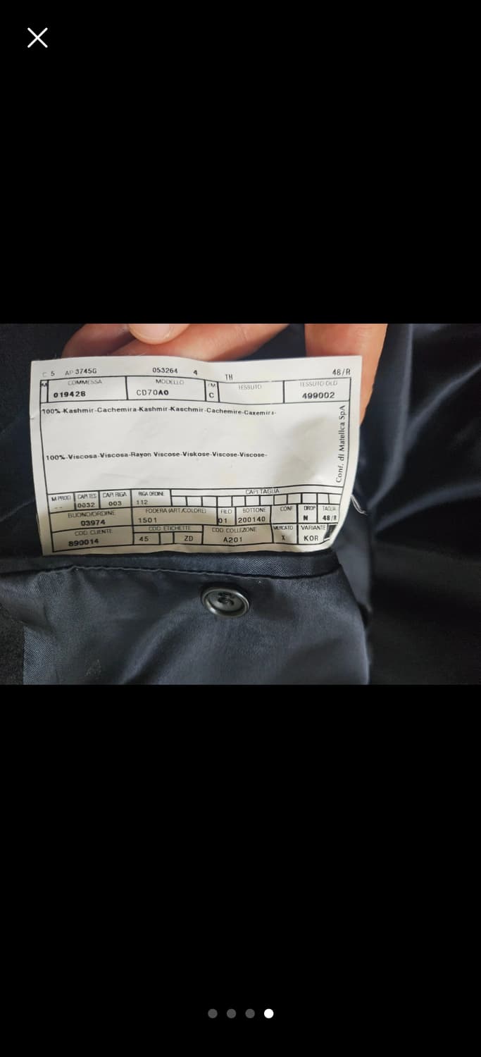 아르마니 꼴레찌오니 캐시미어 코트 100% 상품이미지5