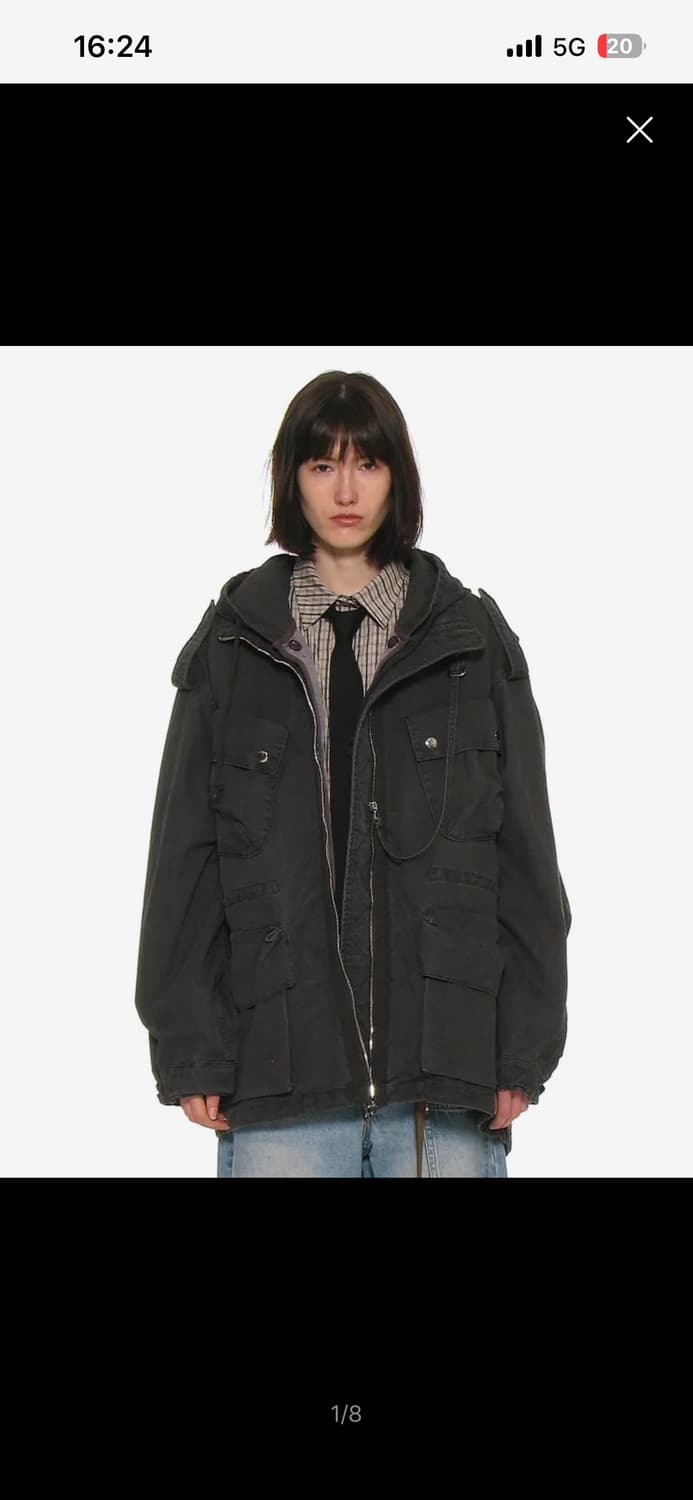파르티멘토우먼 필드자켓 차콜구해요 상품이미지1