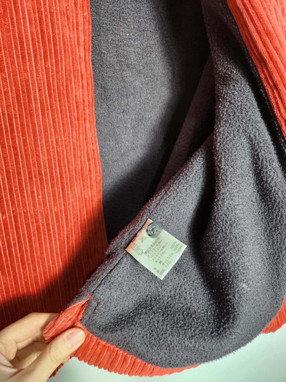 M 칸사이 진스 빈티지 레드 코듀로이 집업 자켓 상품이미지4