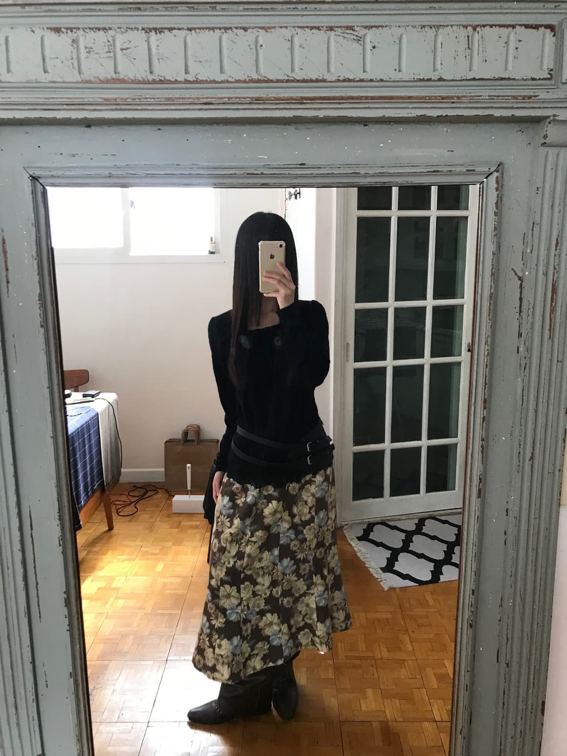 vintage black lace t-shirts 상품이미지5