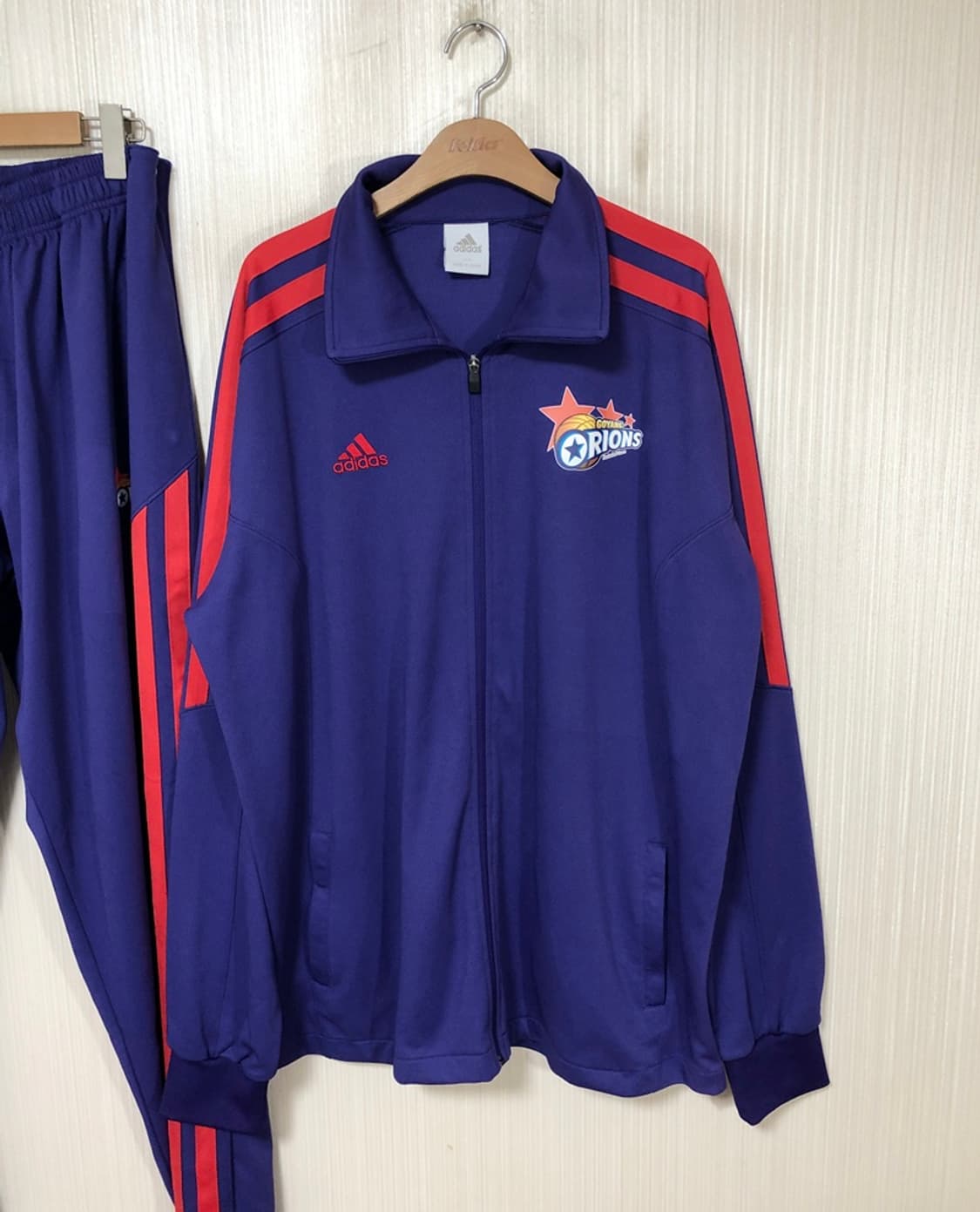 KBL 아디다스 고양오리온스 선수지급 트레이닝자켓/팬츠세트 115 상품이미지2