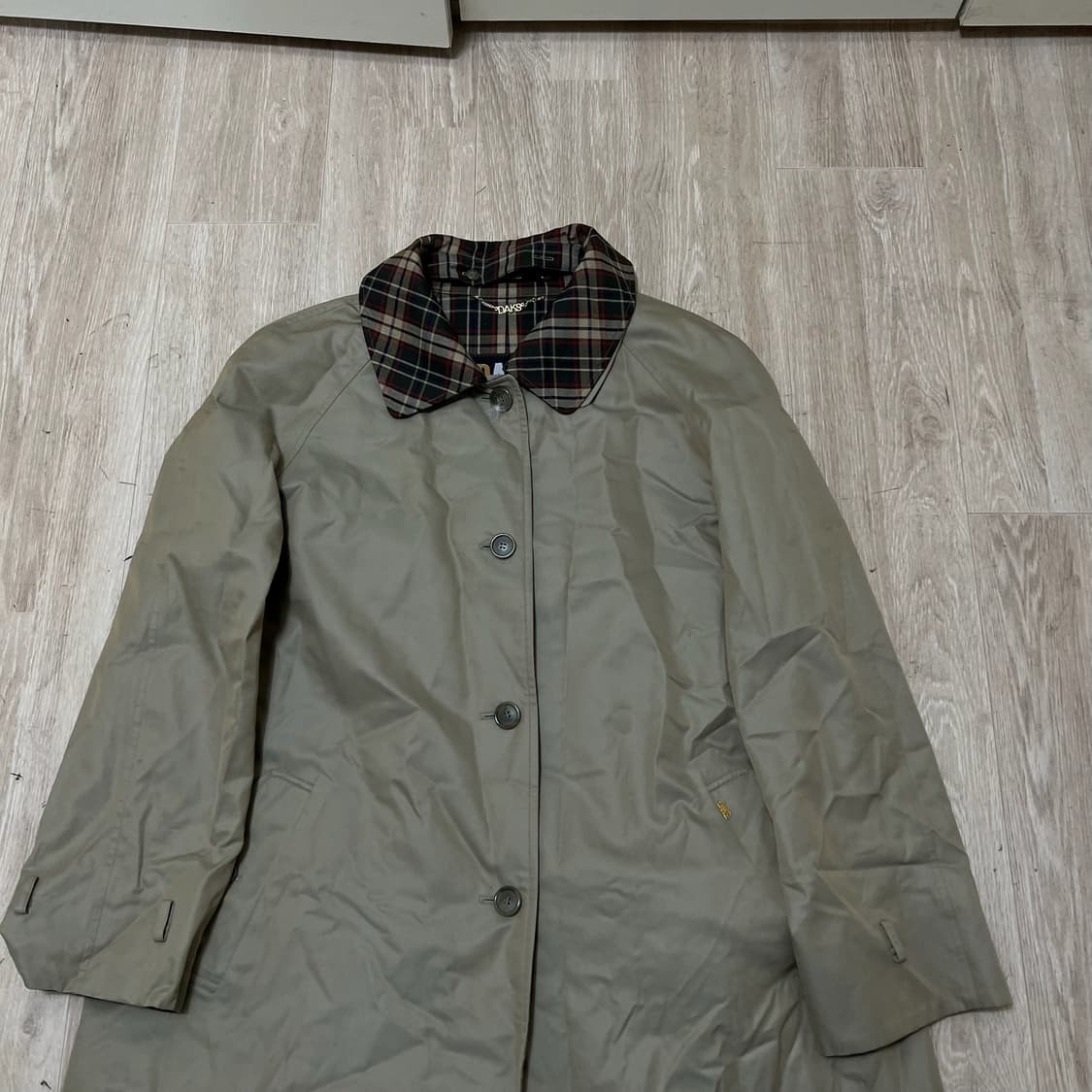 닥스 런던 여성 체크 안감 싱글 트렌치코트 97-165  상품이미지2