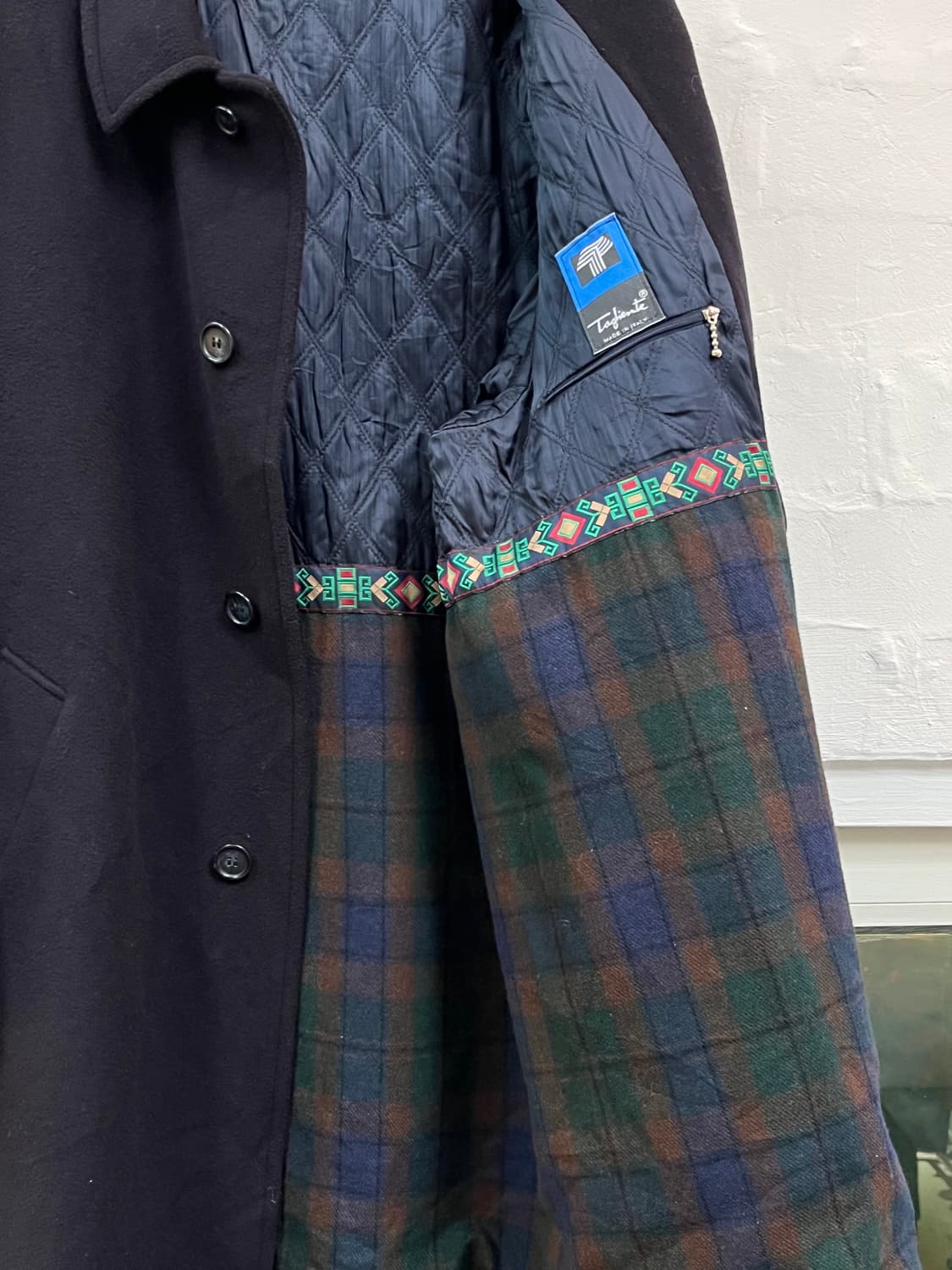 Taglinte Italy 울 혼방 네이비 싱글 코트 52 상품이미지6