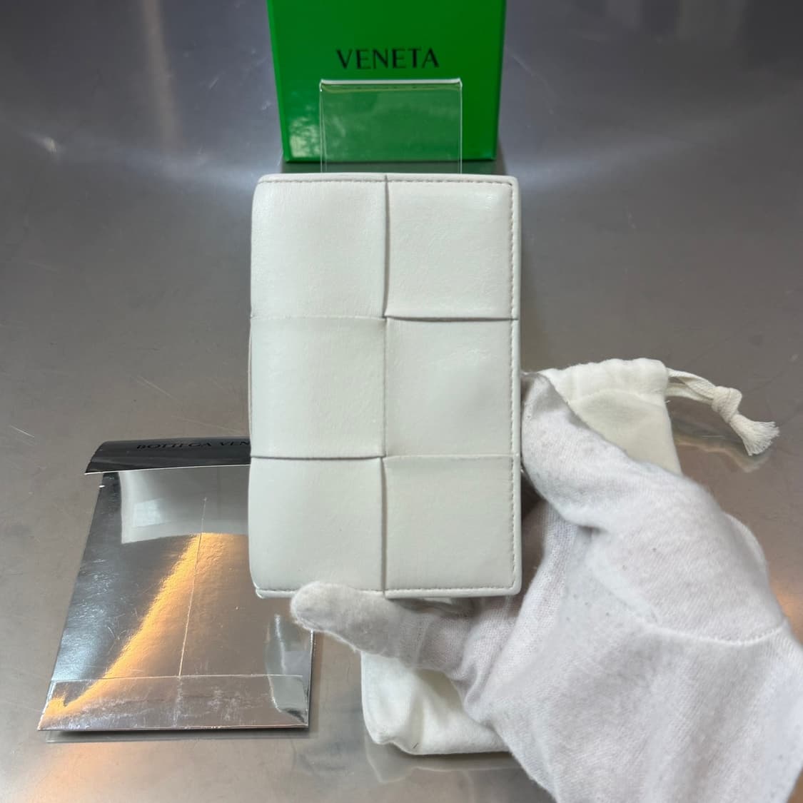 보테가베네타 카세트 비즈니스 플랩지갑 풀구성 상품이미지2