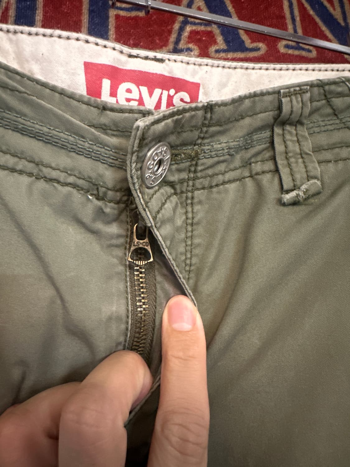 Levis 카키 하프팬츠 상품이미지3