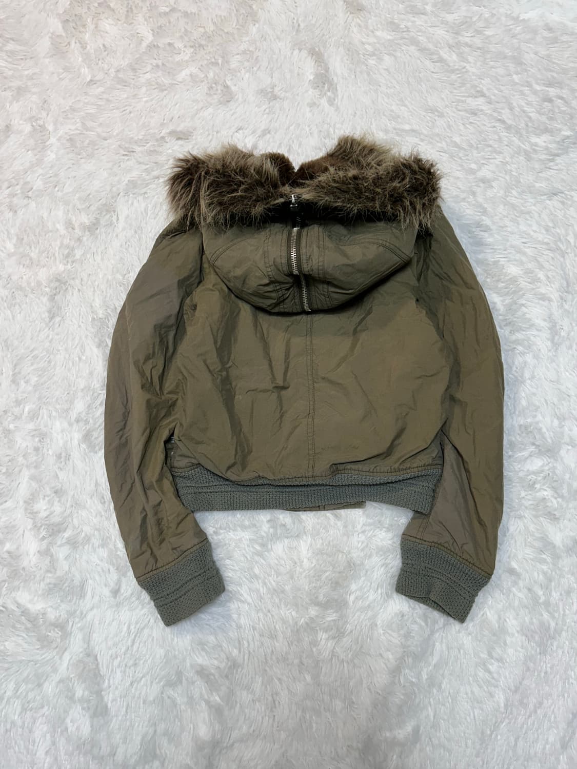fur N-2B short waist bomber jacket 상품이미지7