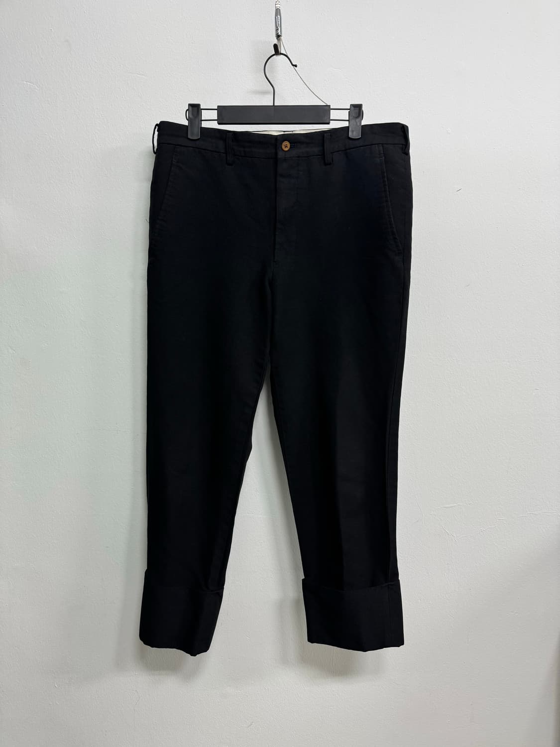 꼼데가르송 옴므플러스 축융 폴리 턴업 팬츠 S 상품이미지1