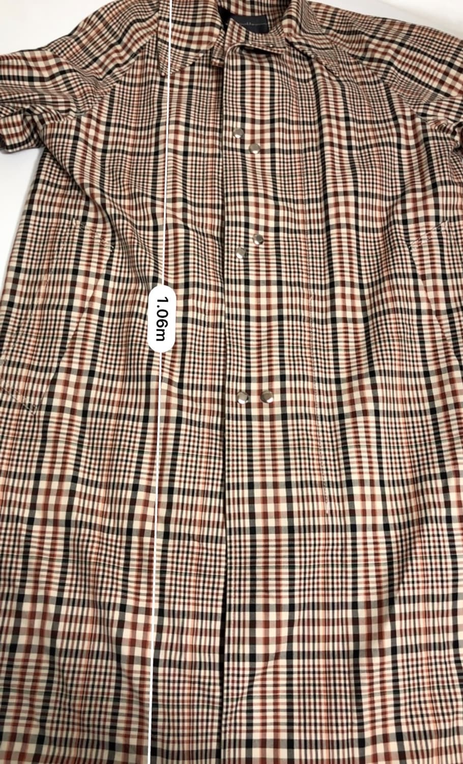 커스텀멜로우 타탄체크 코트 L 상품이미지9