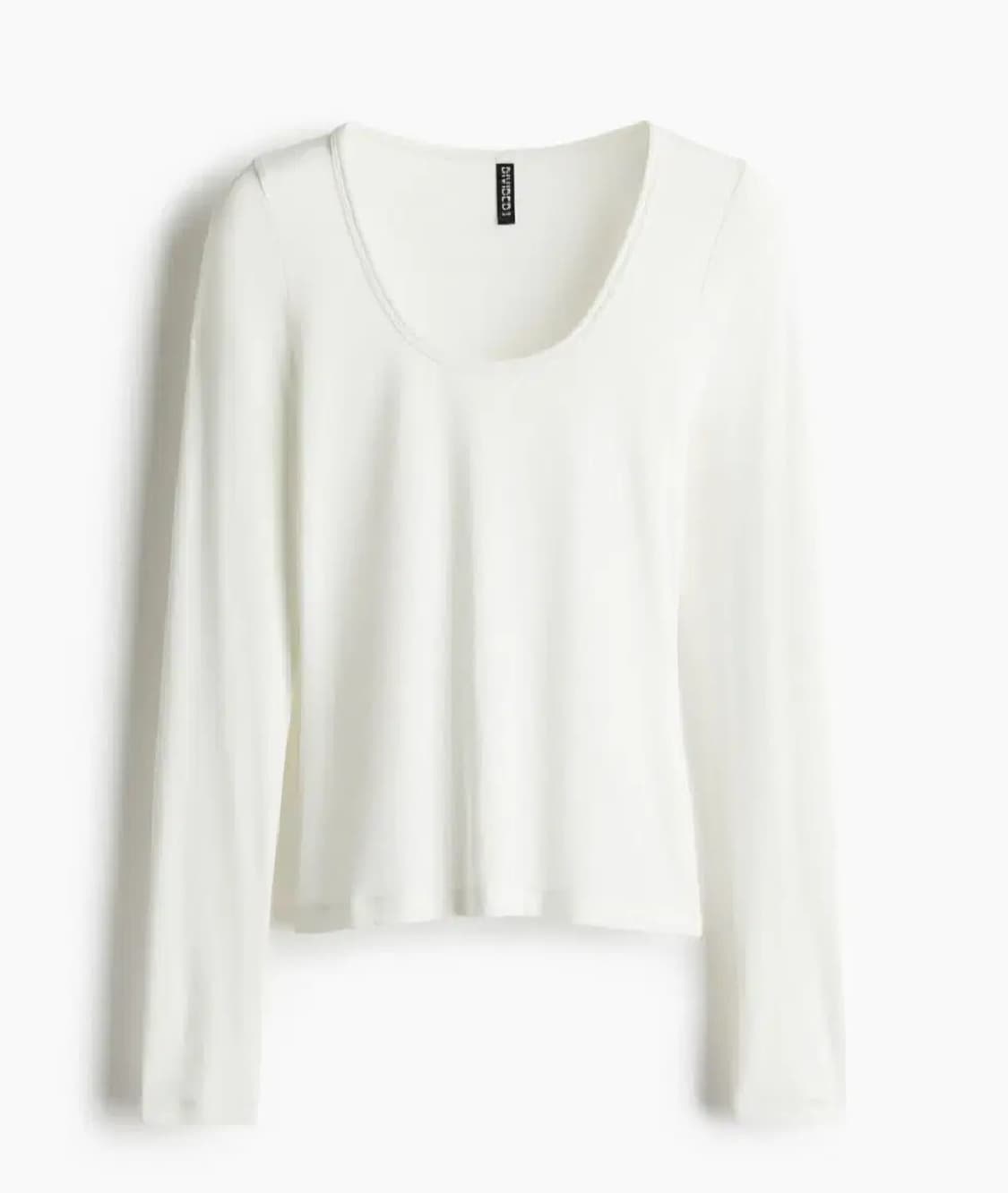 h&m  리브드 탑 기본티 상품이미지2