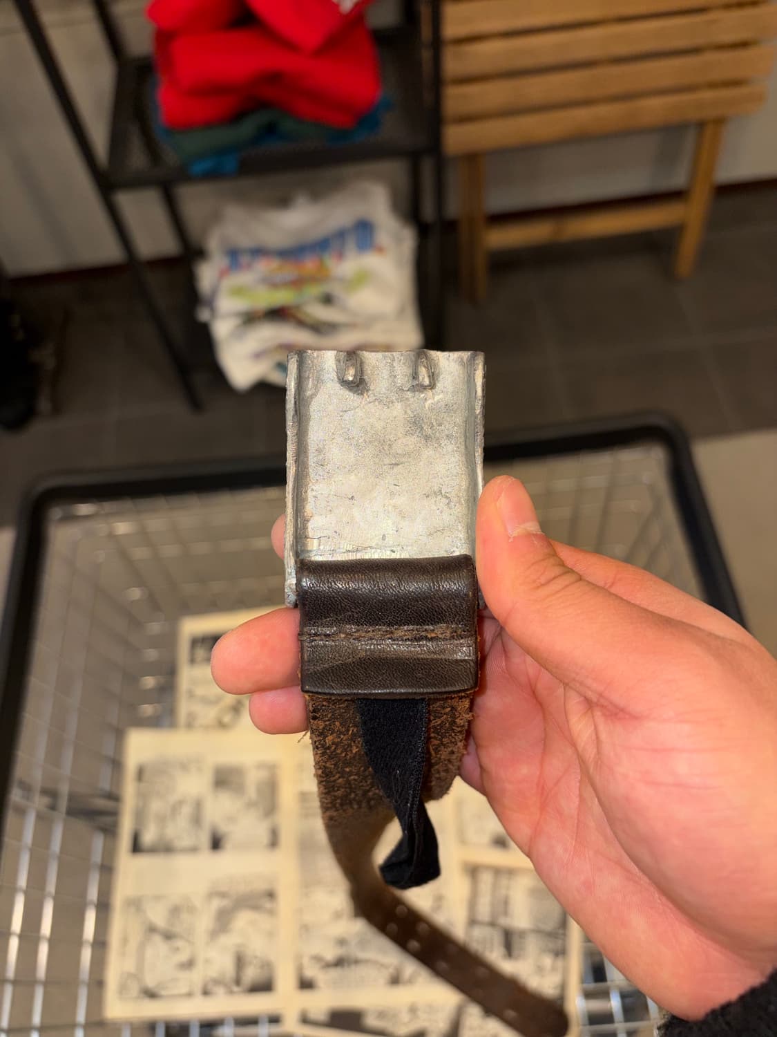 60-70’s Levi’s buckle leather belt 상품이미지6