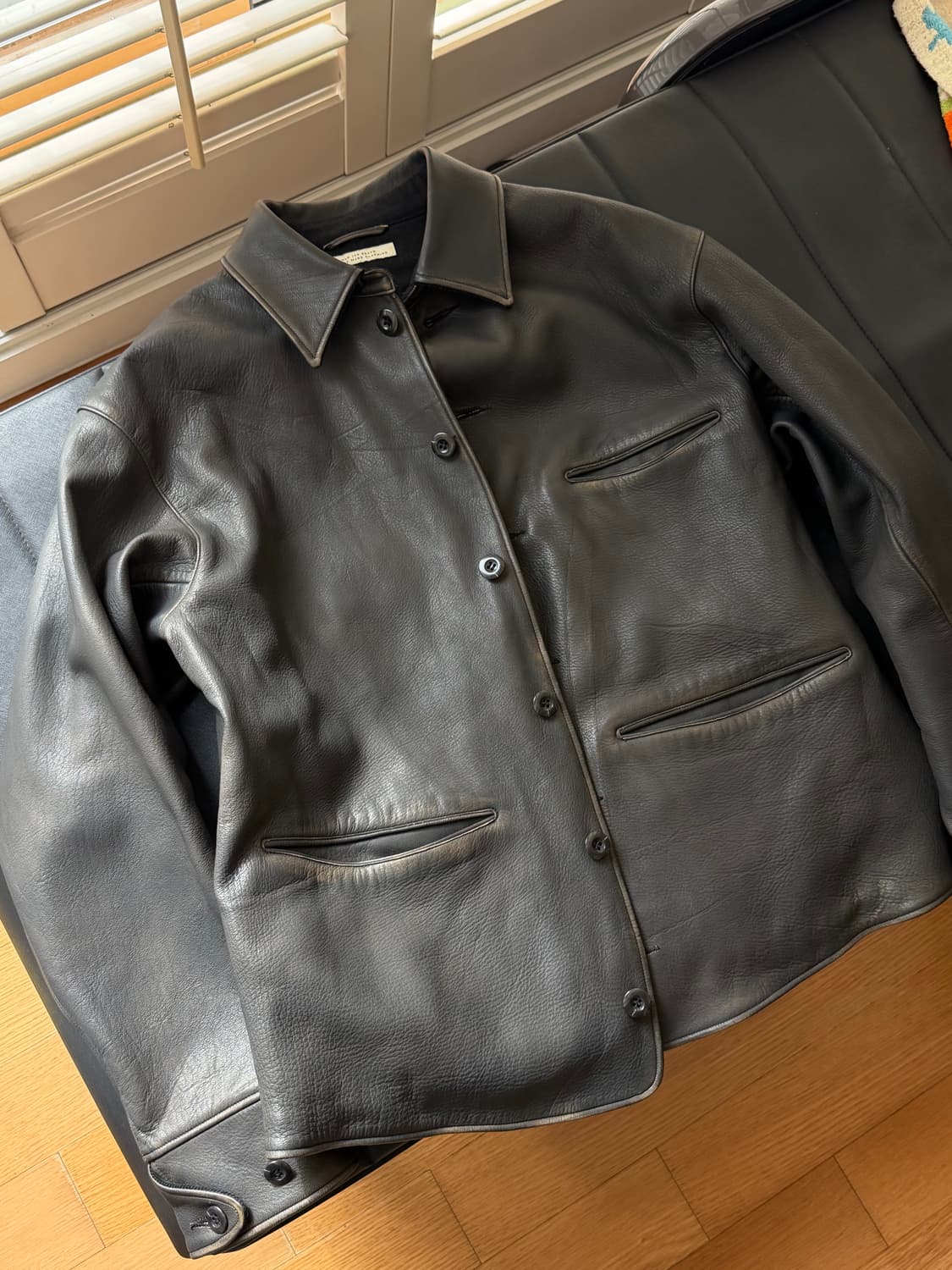 올드조 오토모빌 코트 파티나 브라운 상품이미지1