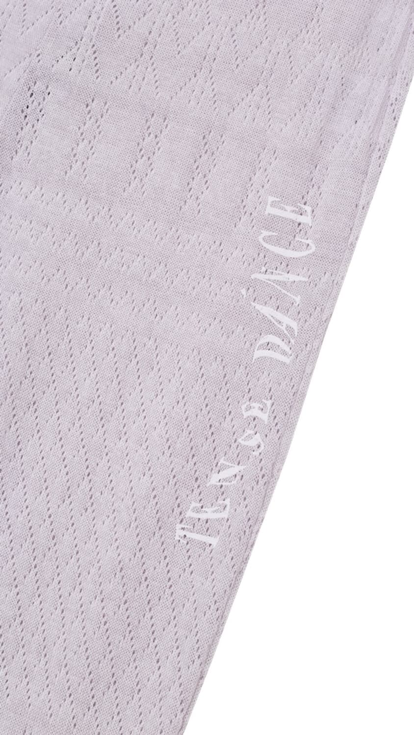 Eyelet Boot-cut Pants (White Pink) 상품이미지5