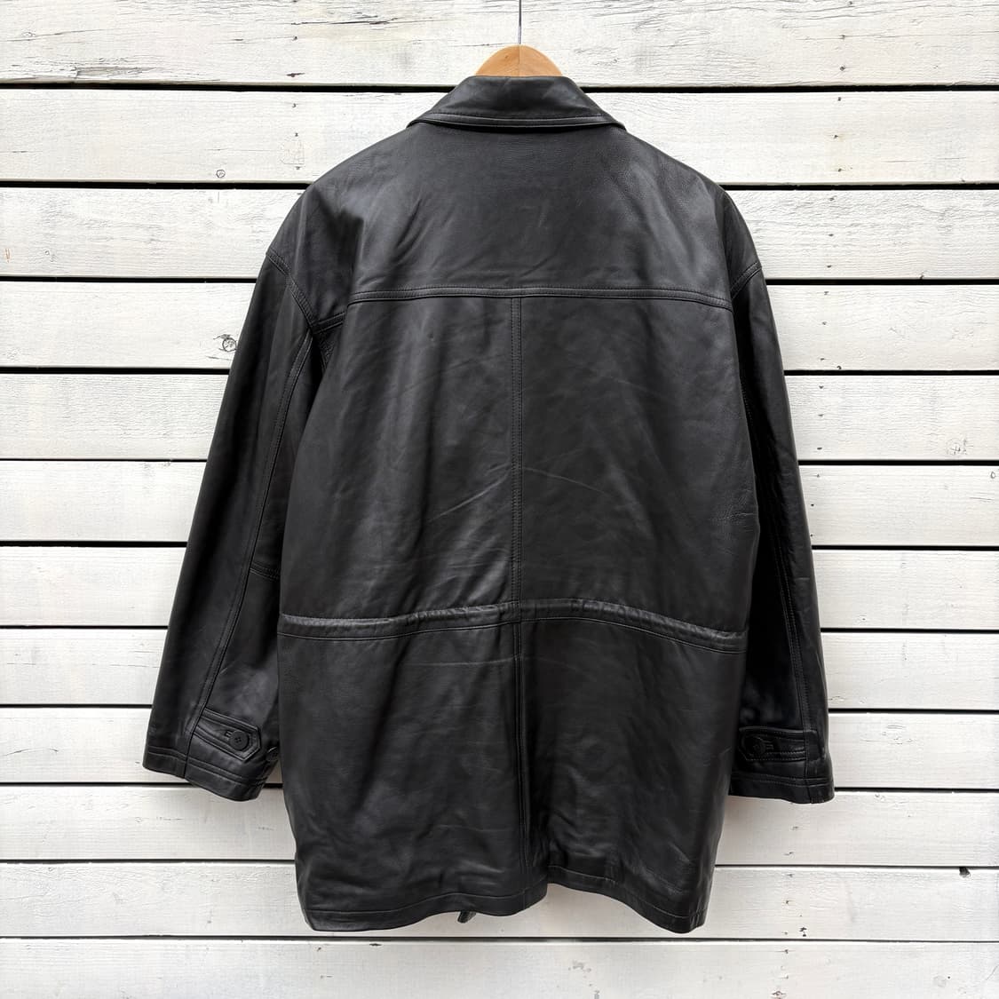 Vintage 빈티지 레더 가죽 카코트 자켓 상품이미지8