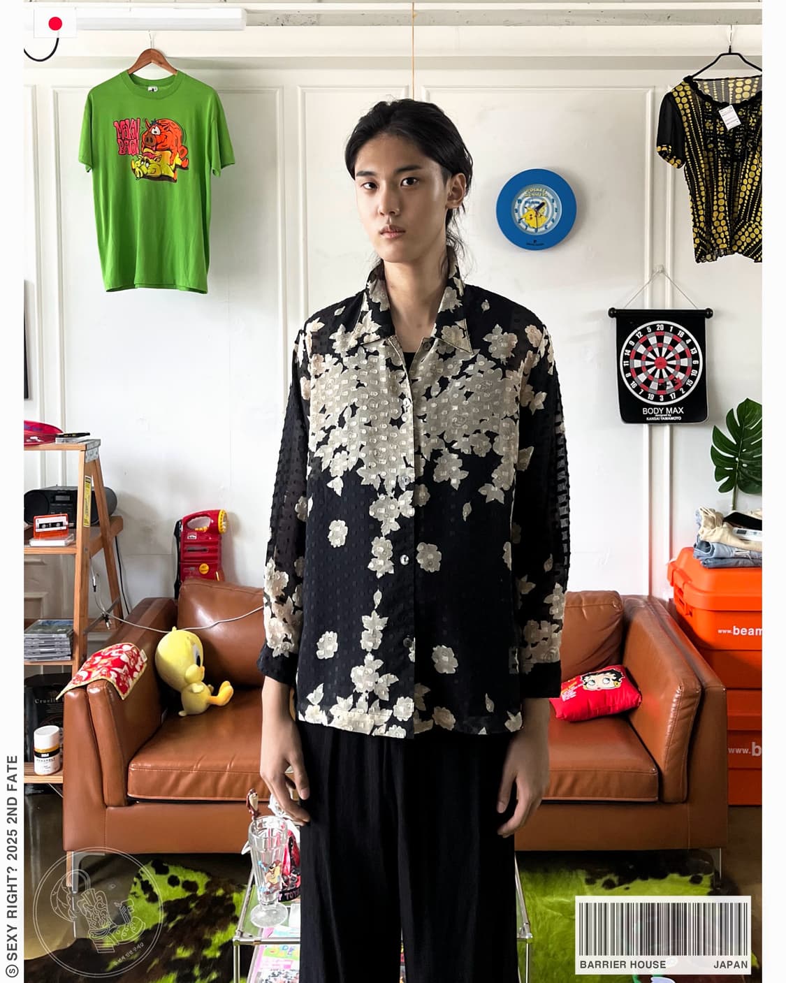 Barrier House Japan Floral Old Shirt 상품이미지1
