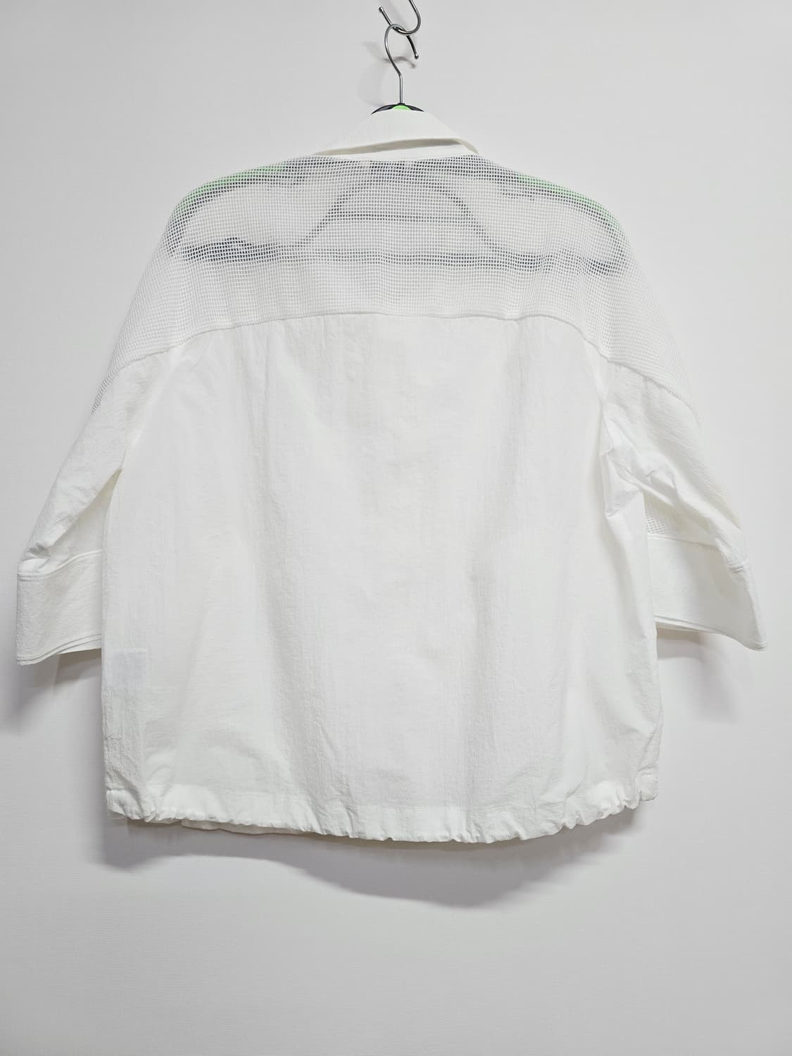 vv올리비아 화이트 망사 셔츠 자켓 7부 상품이미지5